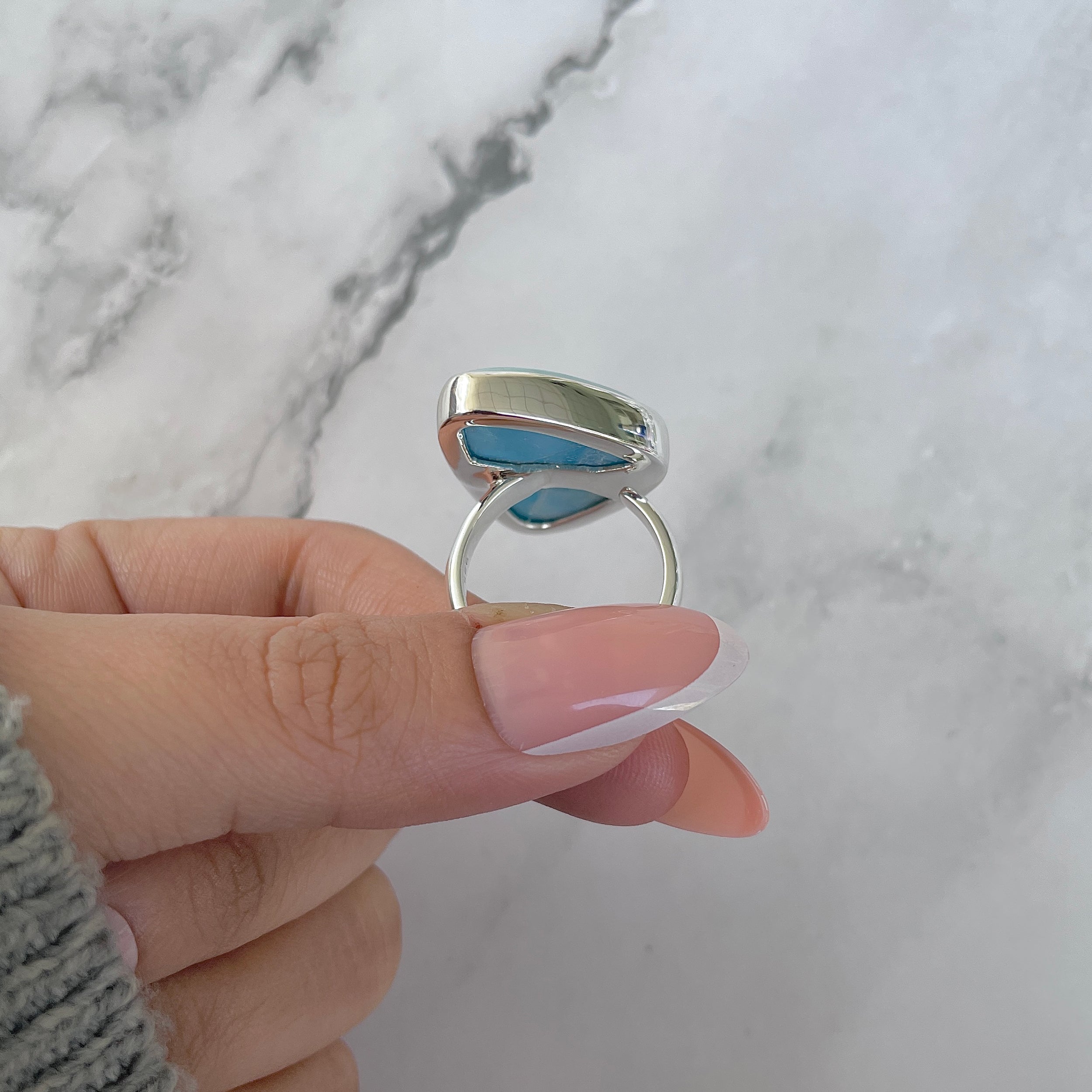 Larimar Adjustable Ring-(LAR-R-1311.)