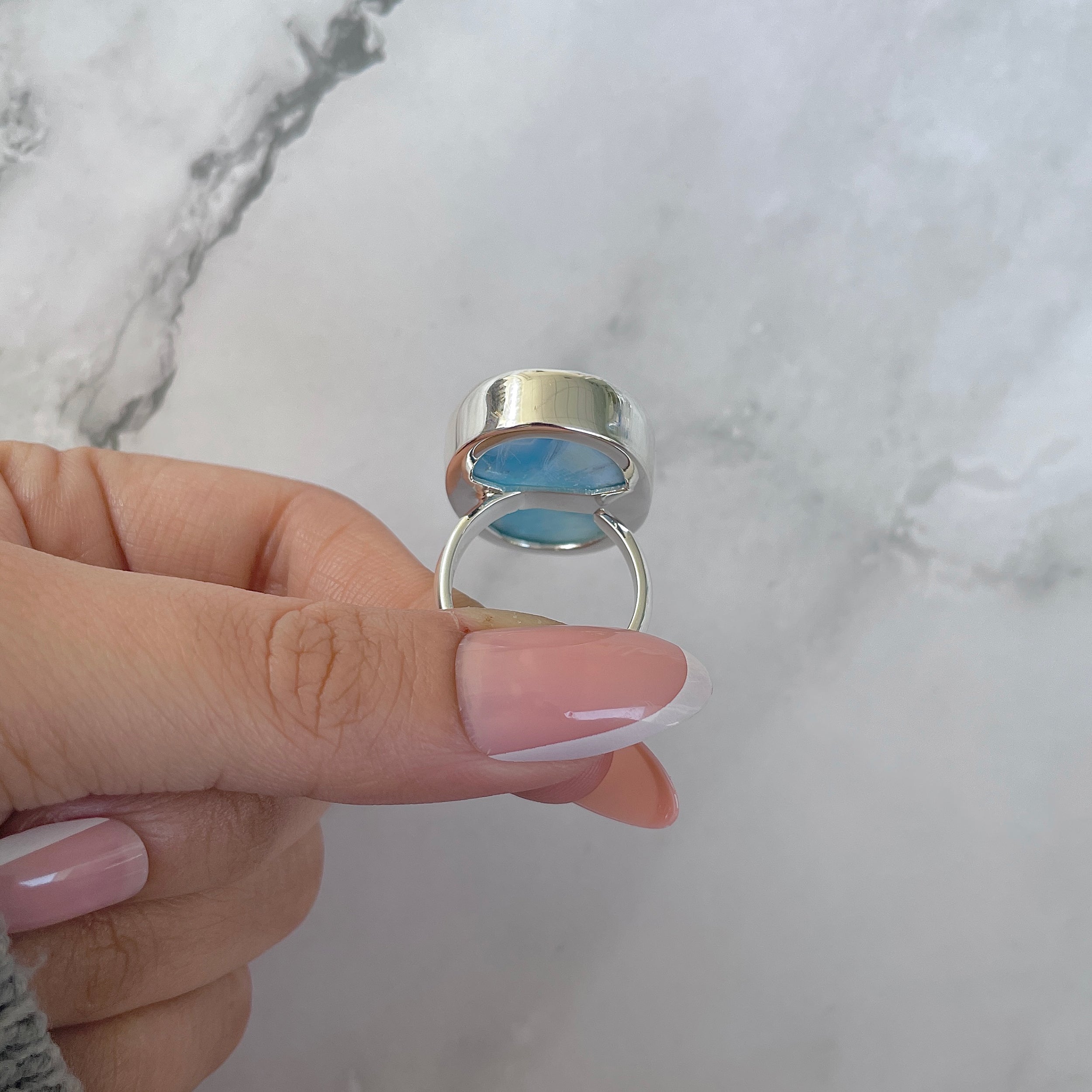 Larimar Adjustable Ring-(LAR-R-1317.)