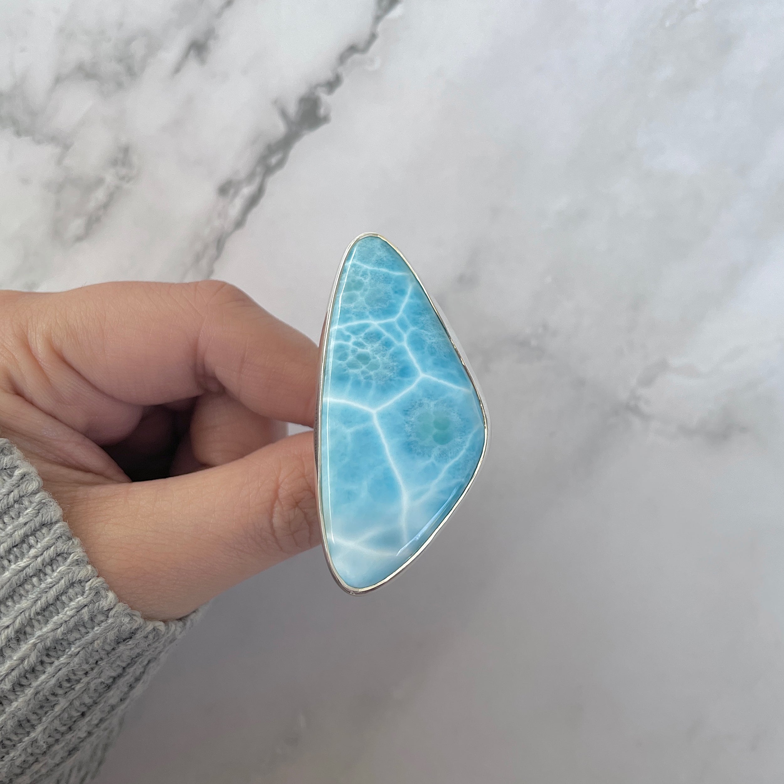 Larimar Adjustable Ring-(LAR-R-1320.)