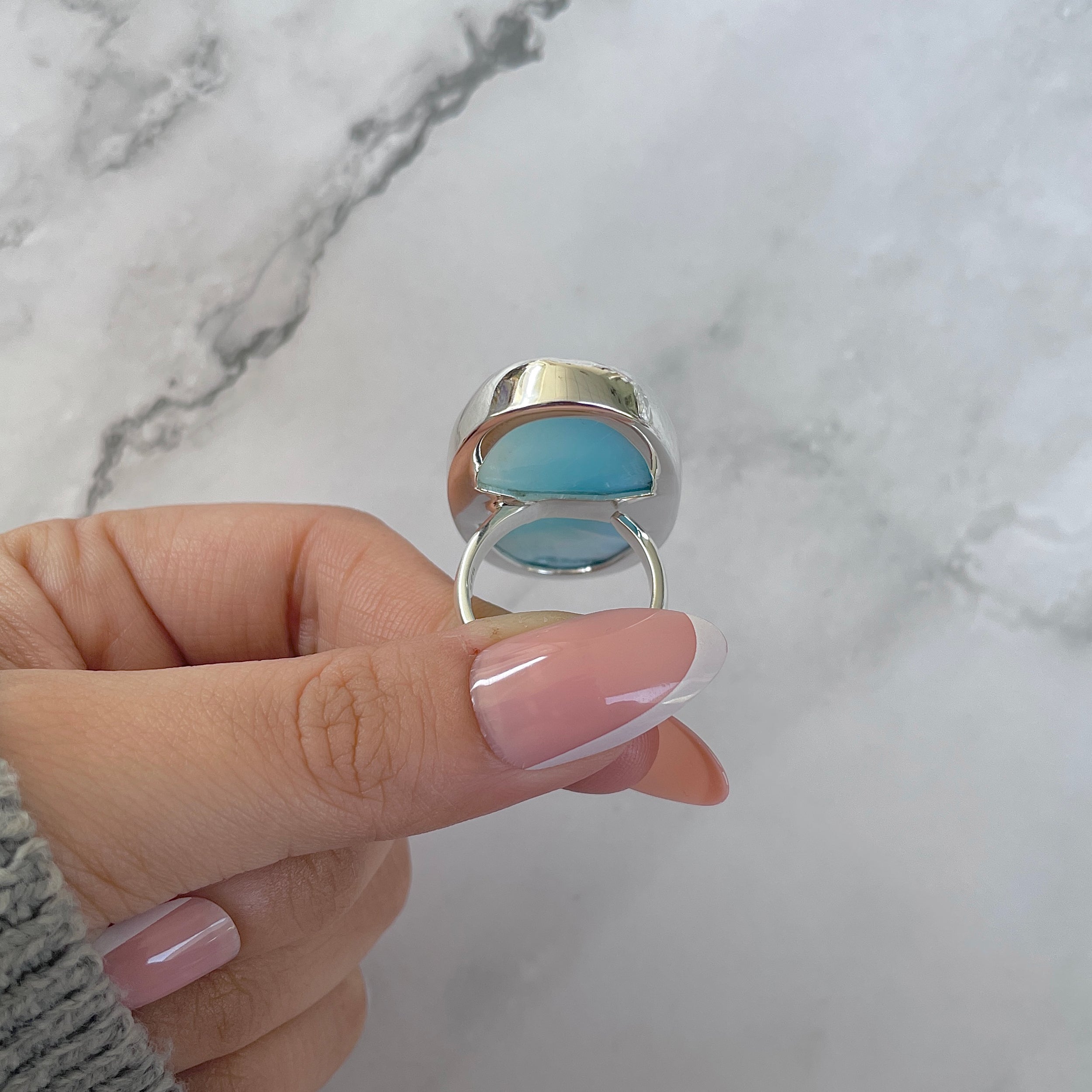 Larimar Adjustable Ring-(LAR-R-1321.)