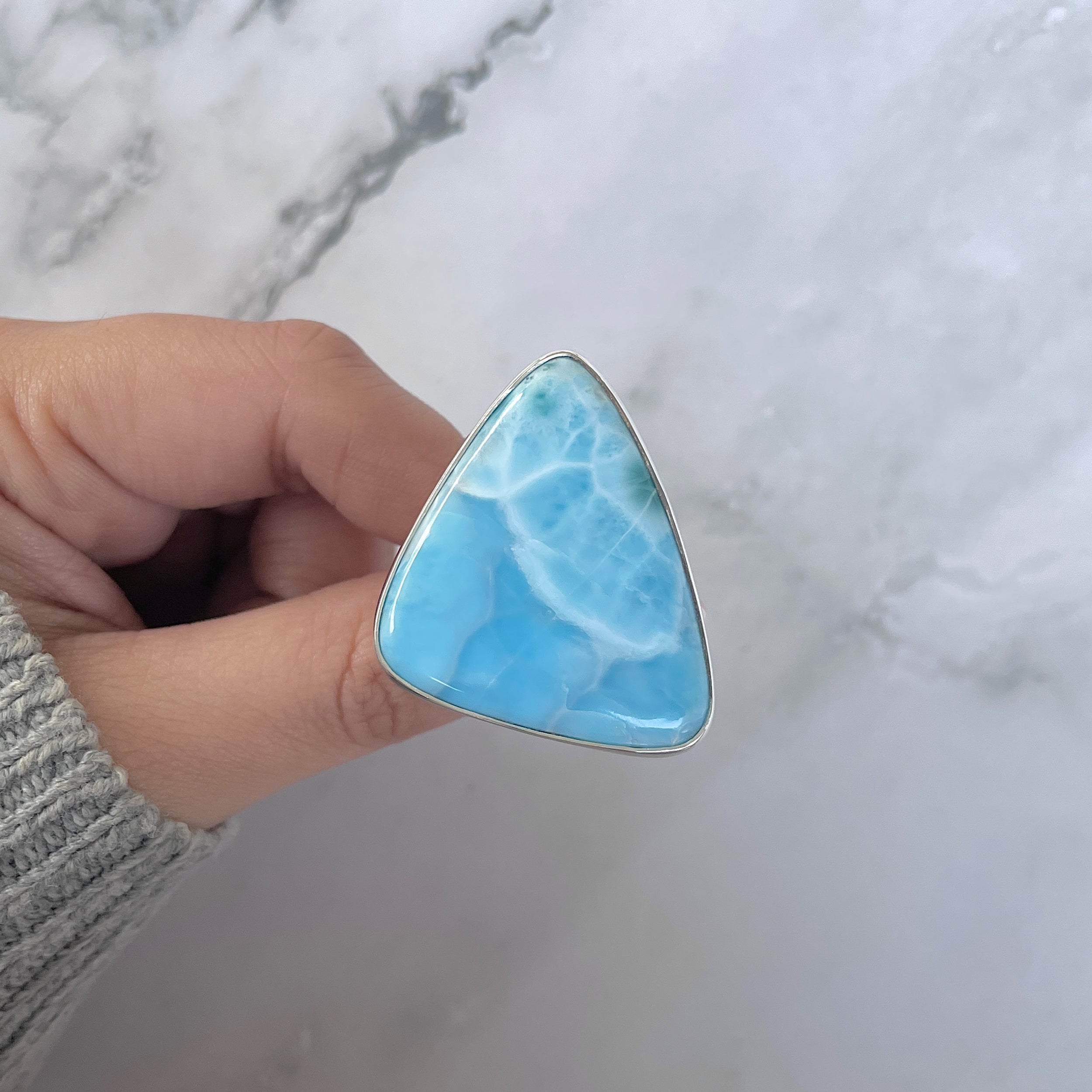 Larimar Adjustable Ring-(LAR-R-1334.)