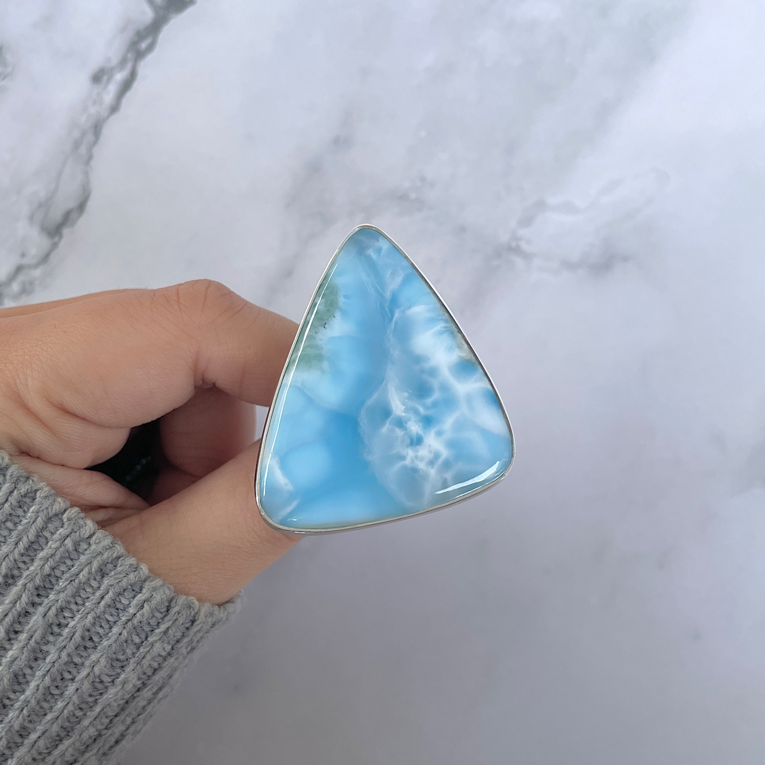 Larimar Adjustable Ring-(LAR-R-1338.)