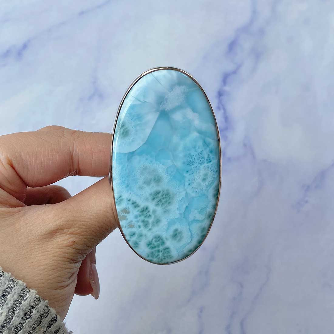 Larimar Adjustable Ring-(LAR-R-134.)