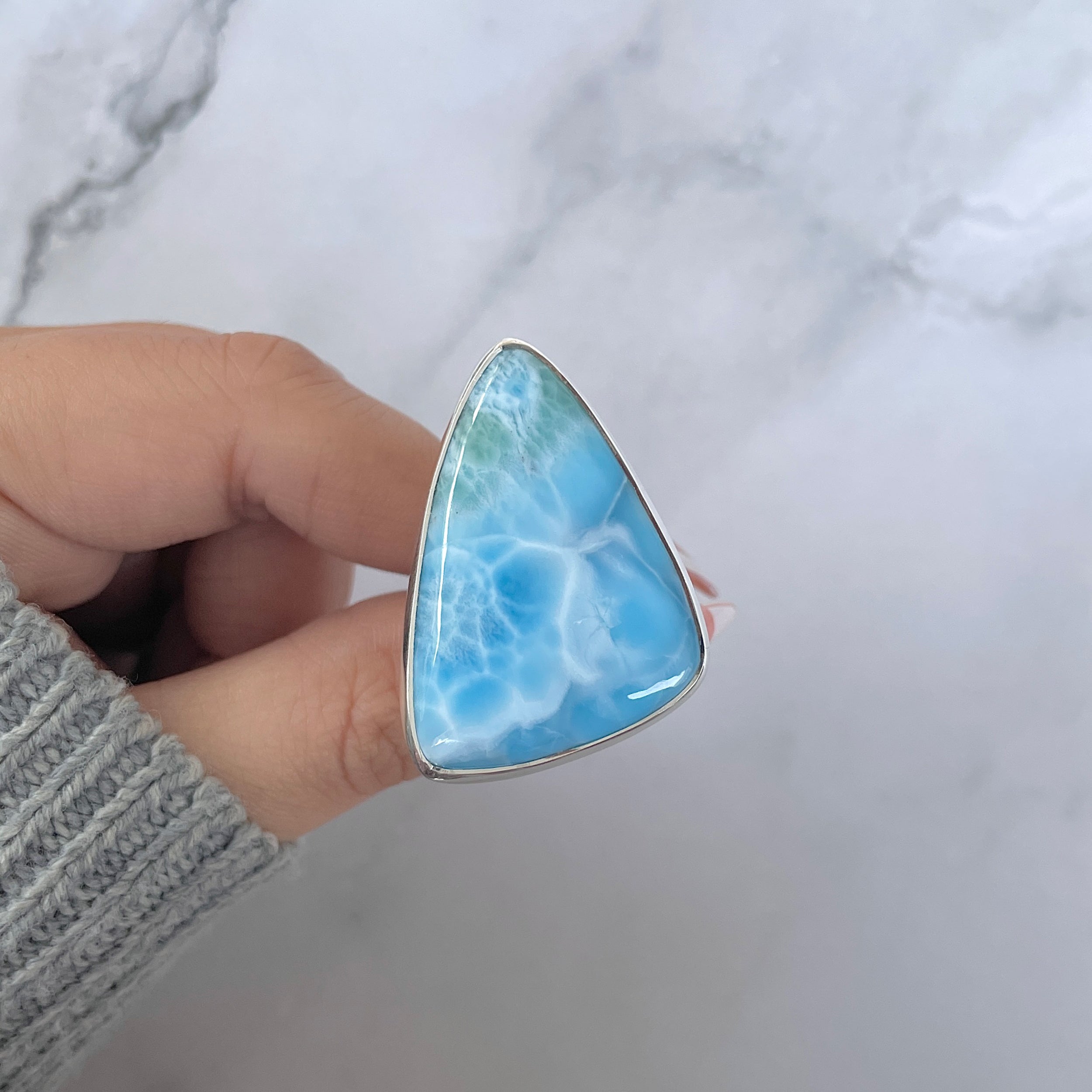 Larimar Adjustable Ring-(LAR-R-1346.)