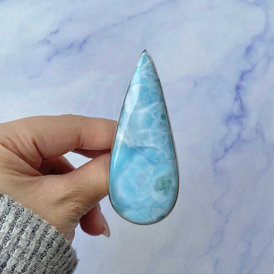 Larimar Adjustable Ring-(LAR-R-136.)