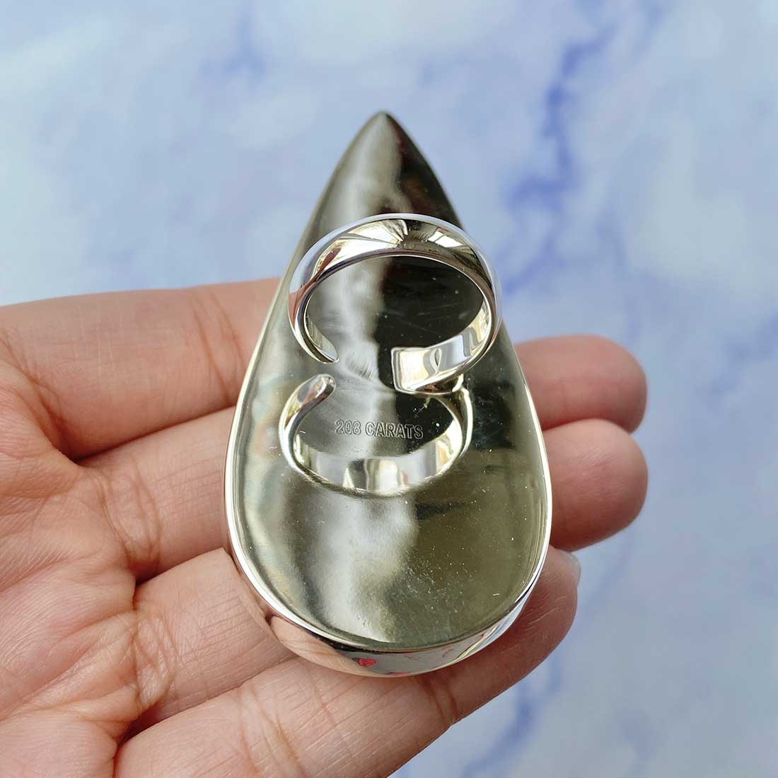 Larimar Adjustable Ring-(LAR-R-136.)