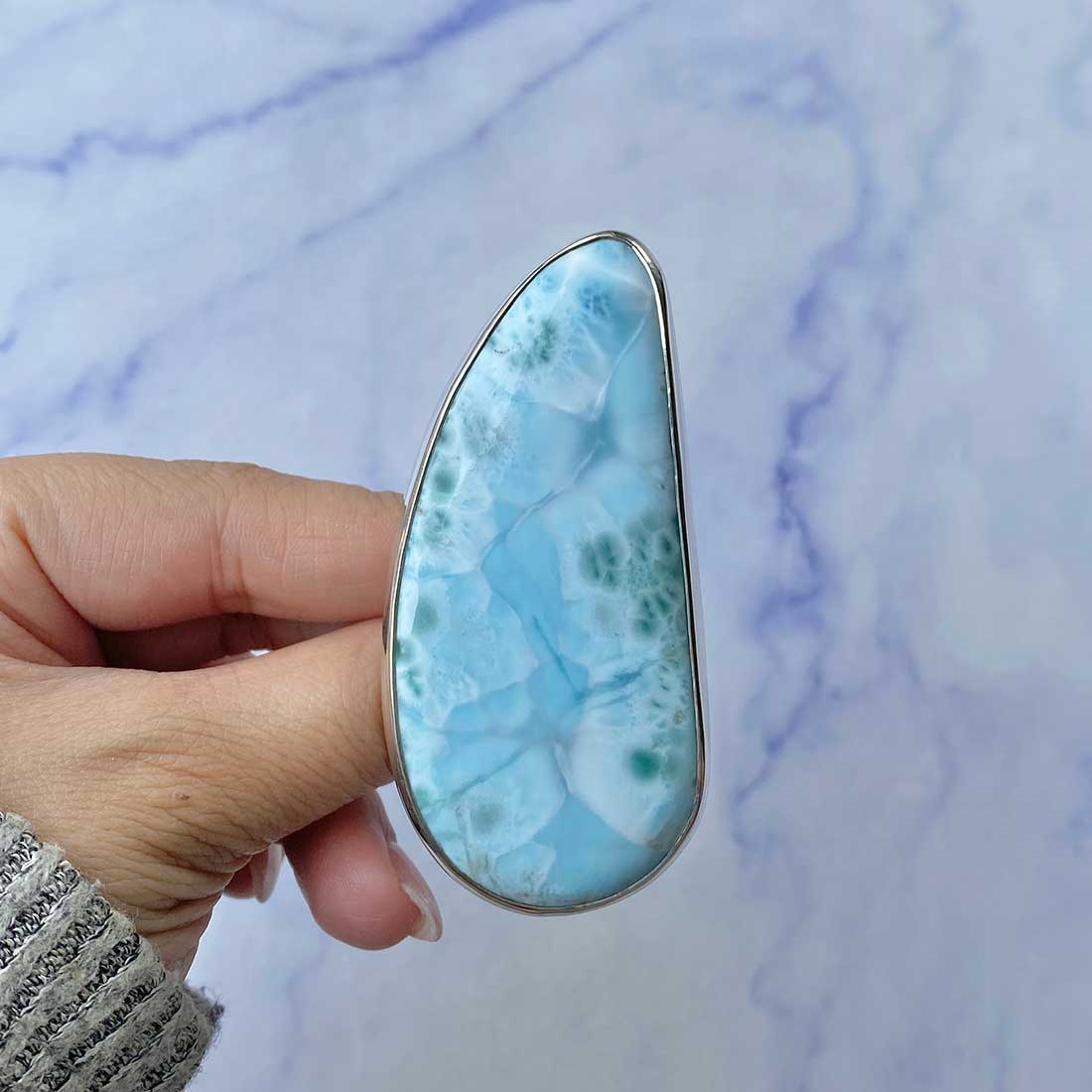 Larimar Adjustable Ring-(LAR-R-137.)