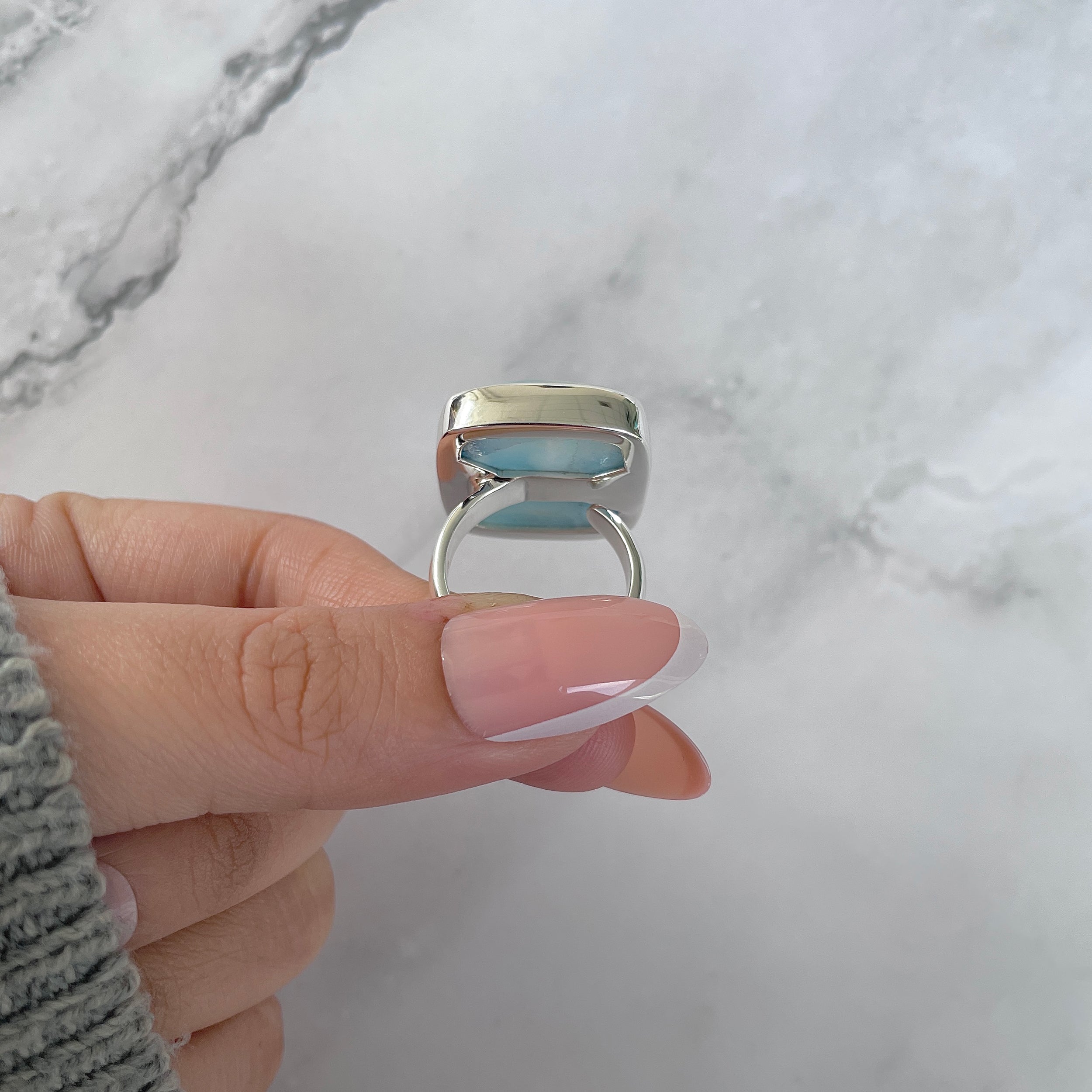 Larimar Adjustable Ring-(LAR-R-1380.)
