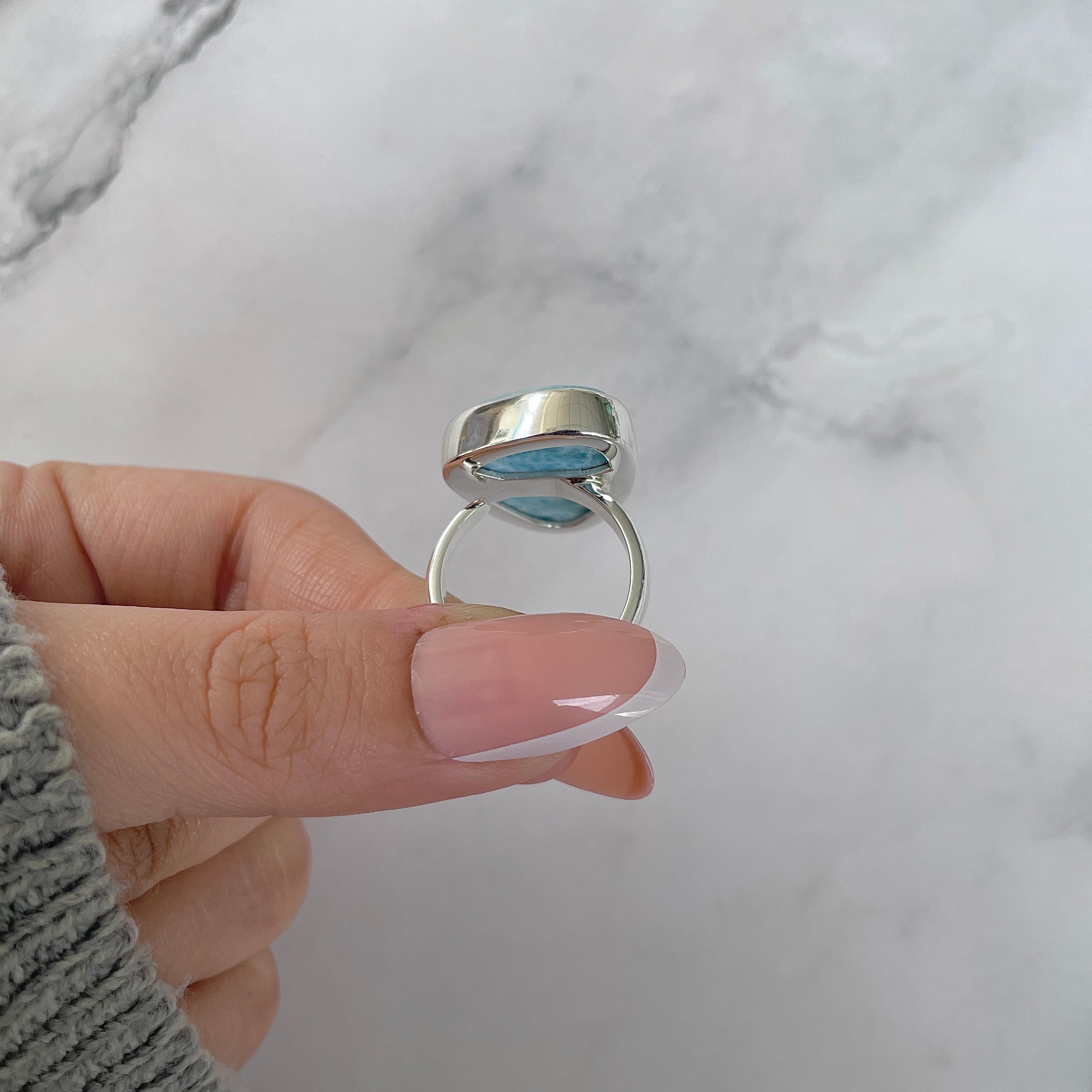 Larimar Adjustable Ring-(LAR-R-1381.)