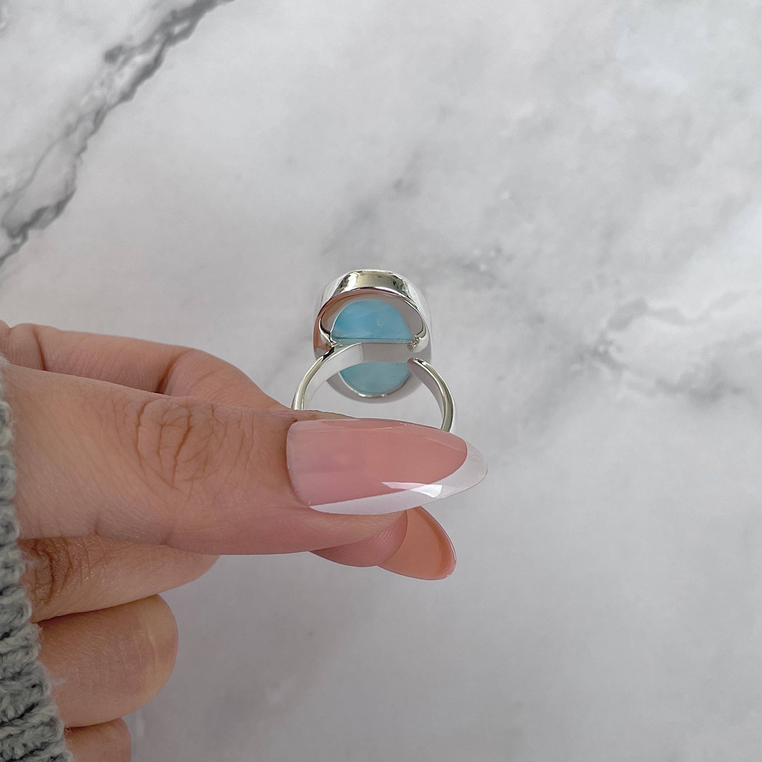 Larimar Adjustable Ring-(LAR-R-1394.)