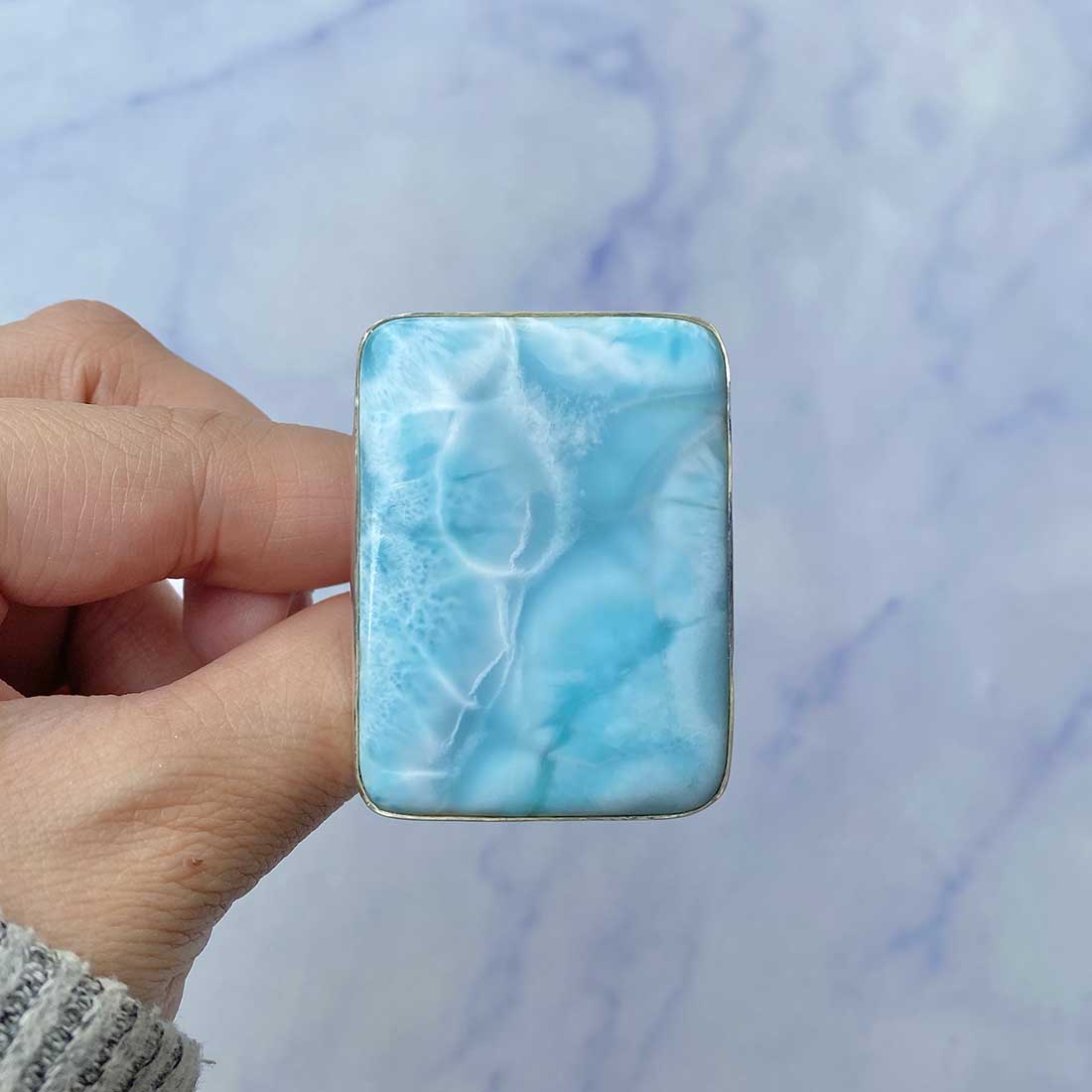 Larimar Adjustable Ring-(LAR-R-140.)