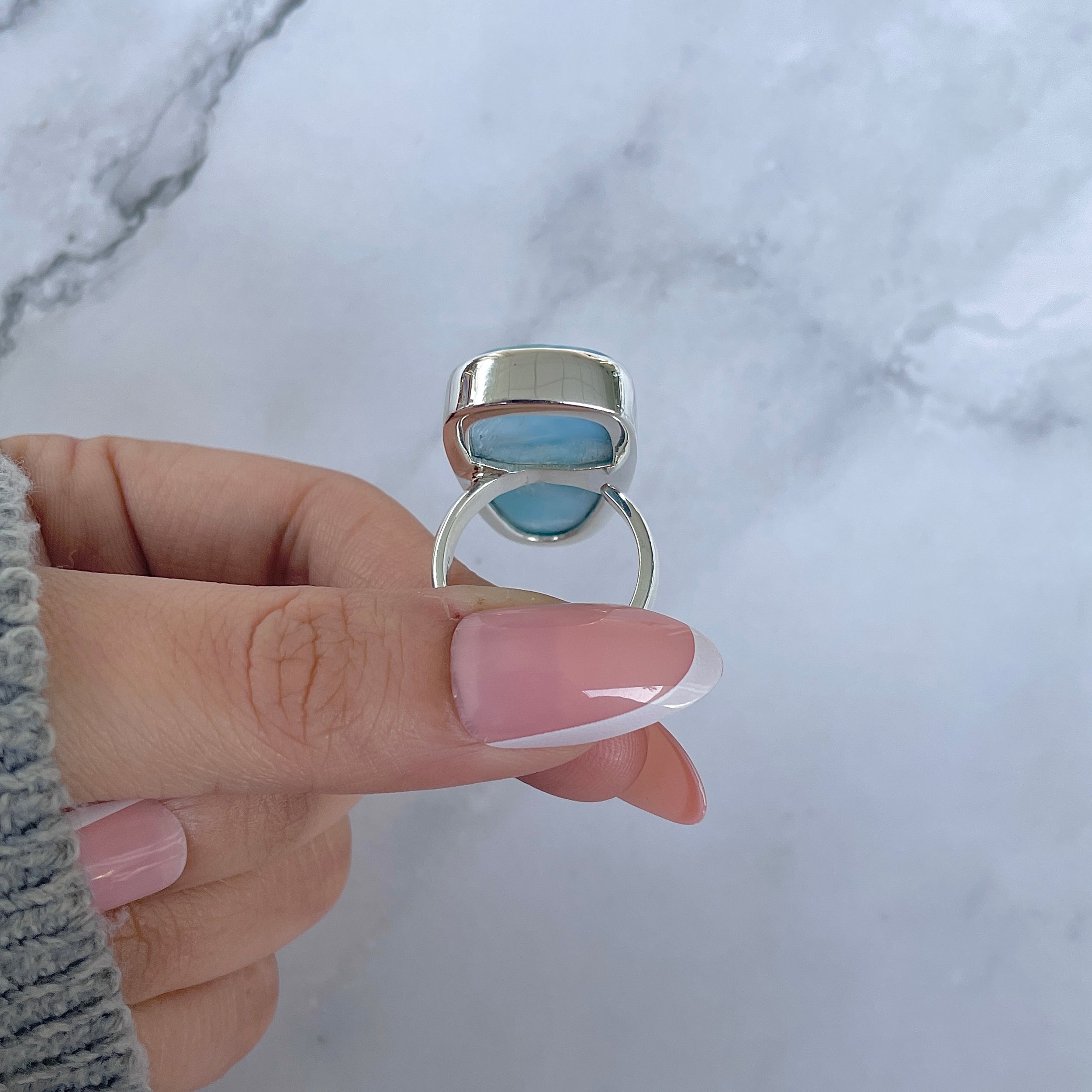 Larimar Adjustable Ring-(LAR-R-1402.)