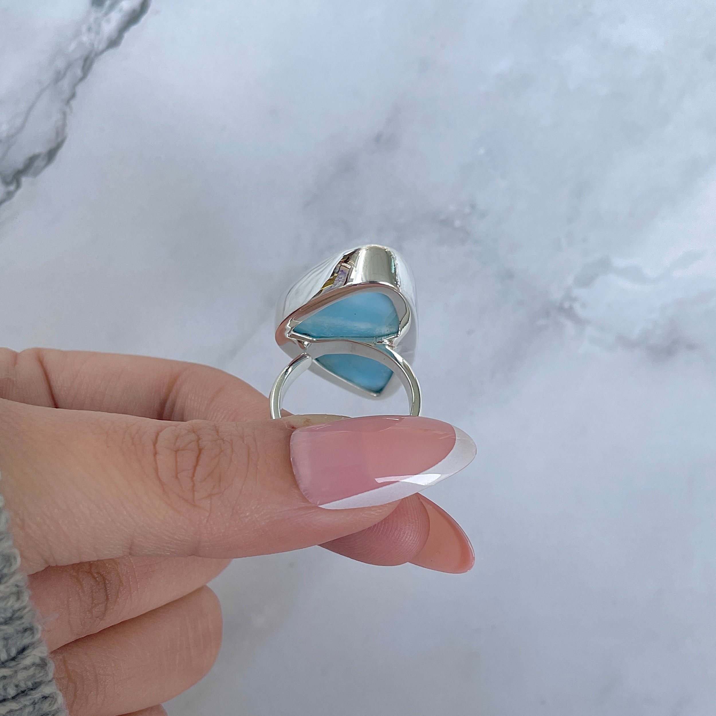 Larimar Adjustable Ring-(LAR-R-1403.)