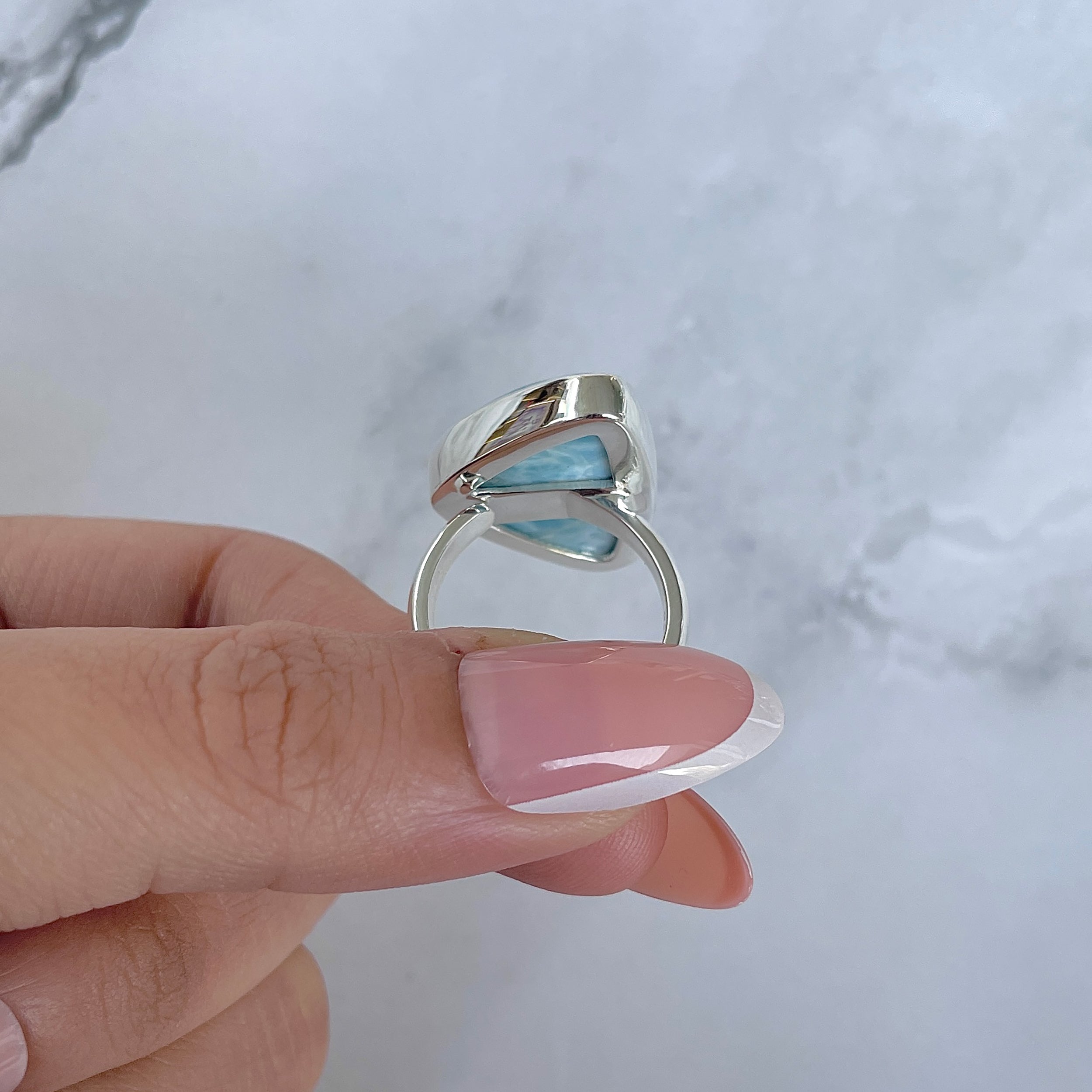 Larimar Adjustable Ring-(LAR-R-1411.)