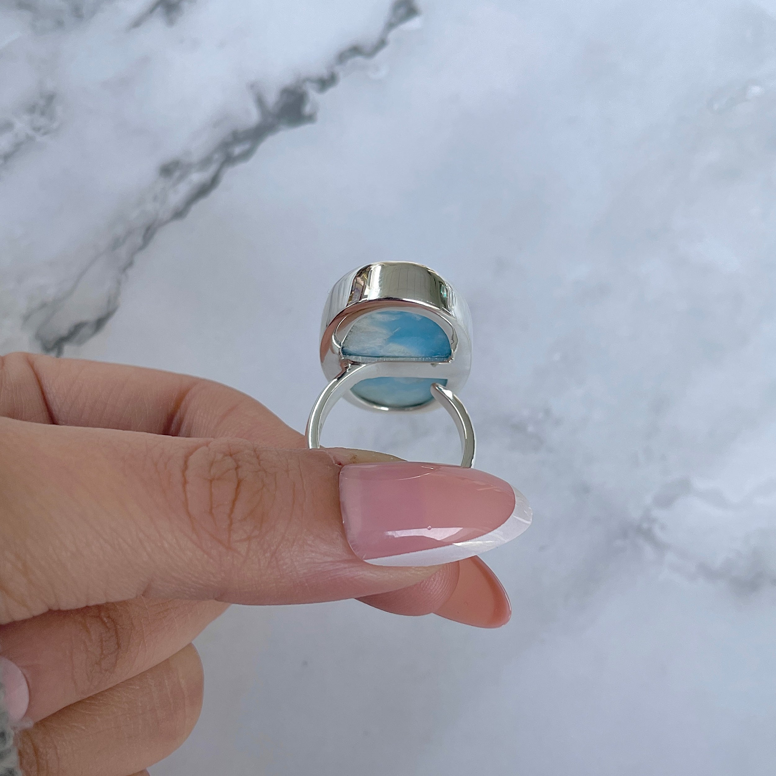 Larimar Adjustable Ring-(LAR-R-1412.)