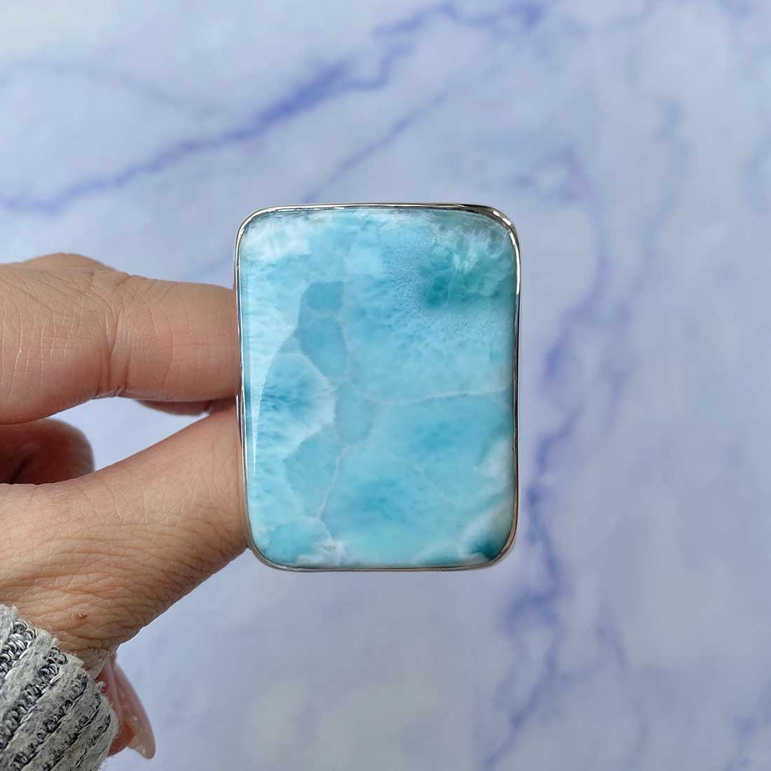 Larimar Adjustable Ring-(LAR-R-142.)