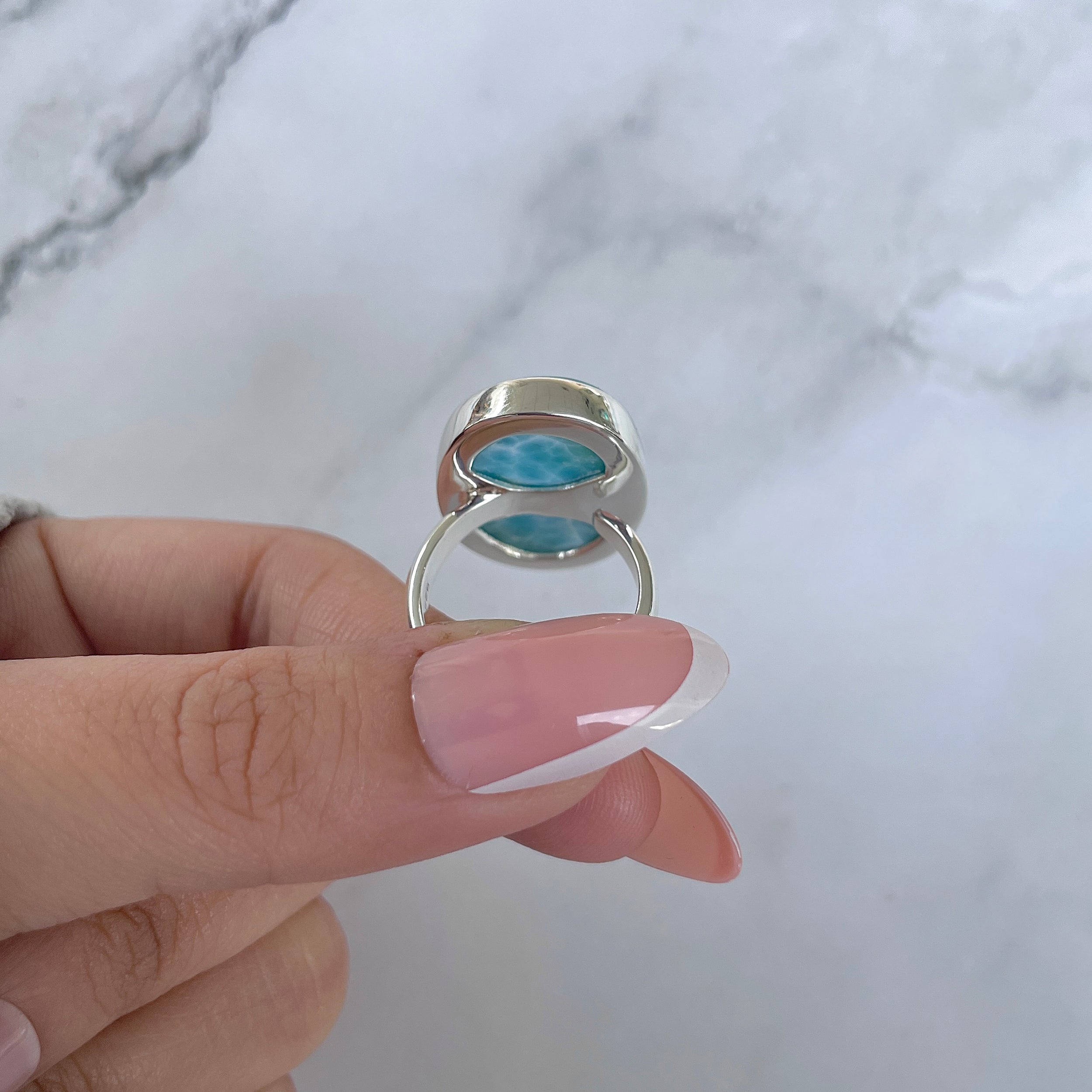 Larimar Adjustable Ring-(LAR-R-1439.)