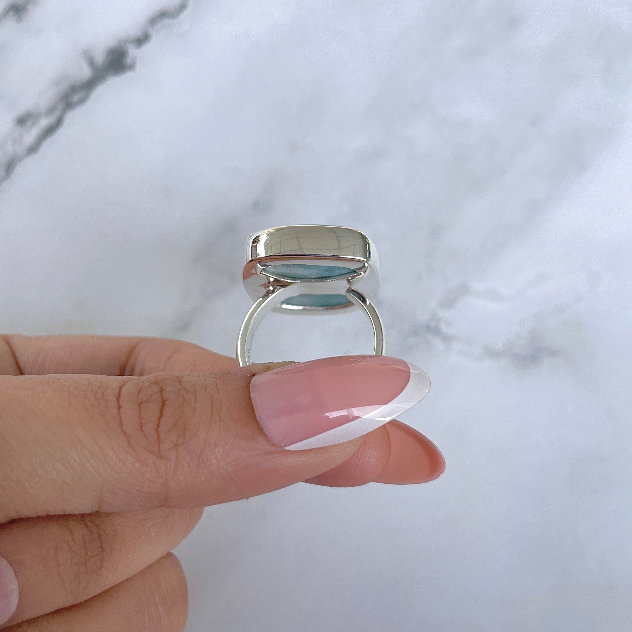 Larimar Adjustable Ring-(LAR-R-1441.)