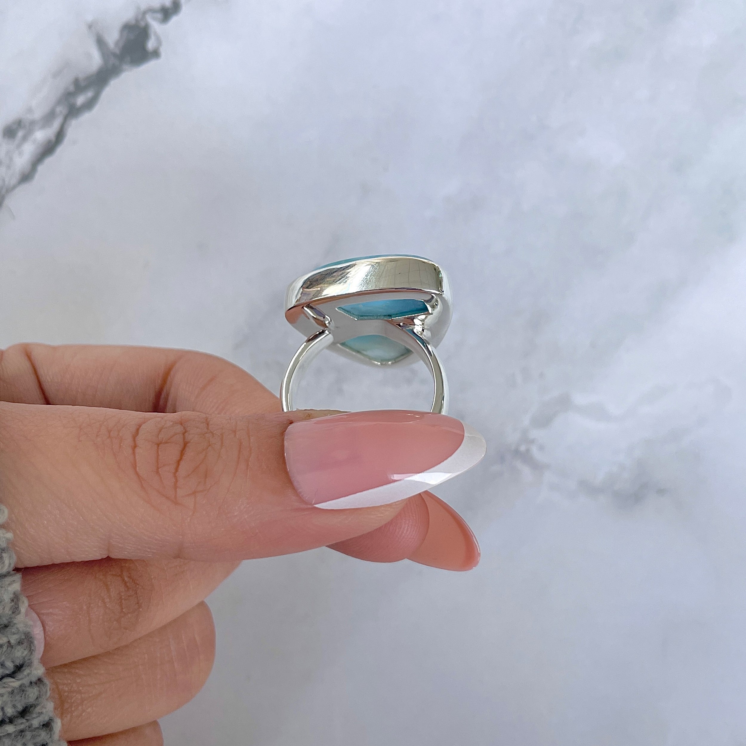Larimar Adjustable Ring-(LAR-R-1451.)