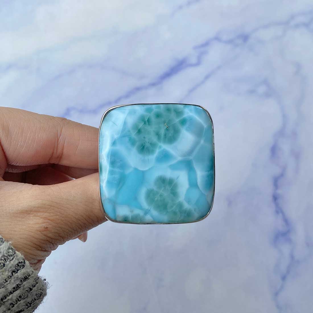Larimar Adjustable Ring-(LAR-R-148.)
