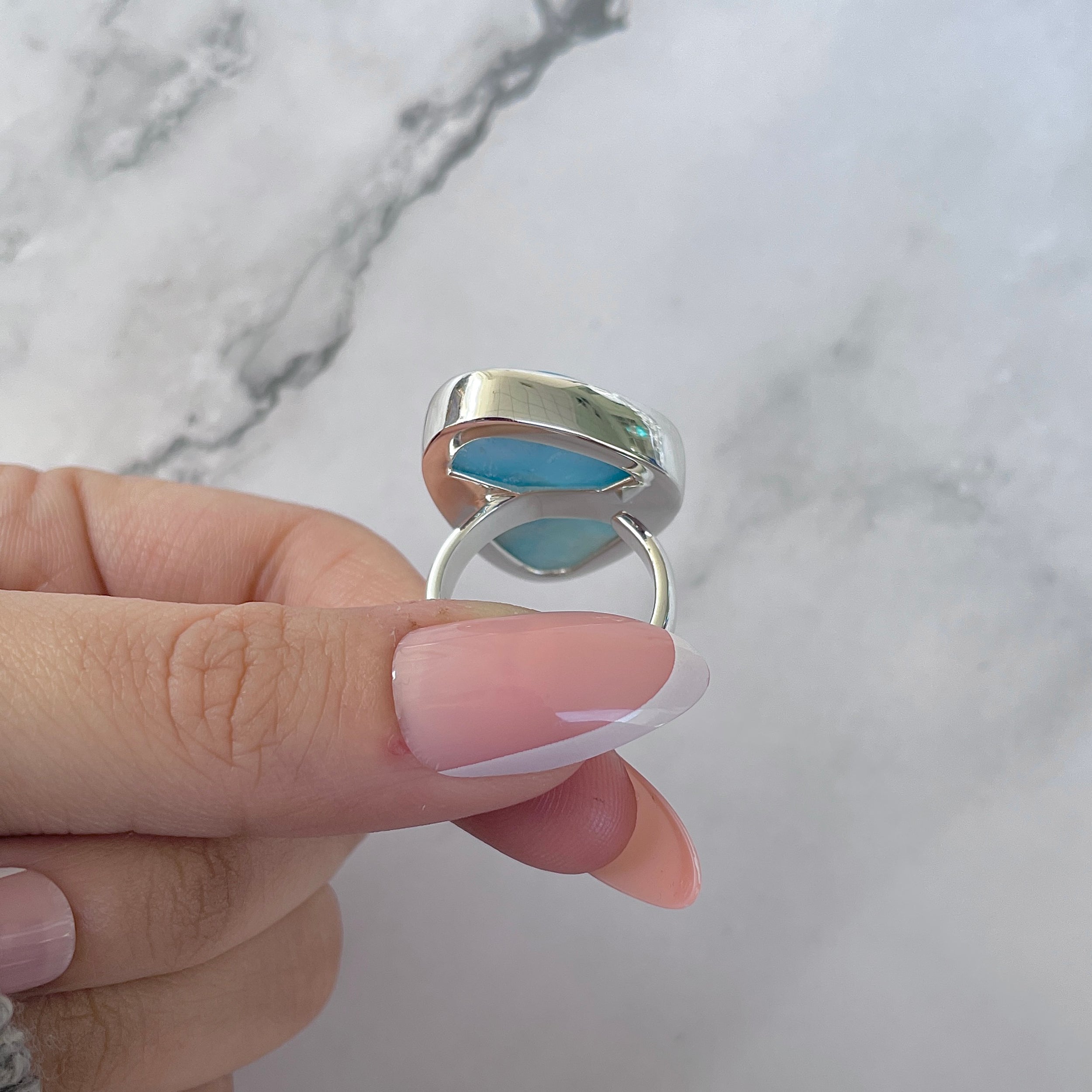 Larimar Adjustable Ring-(LAR-R-1480.)