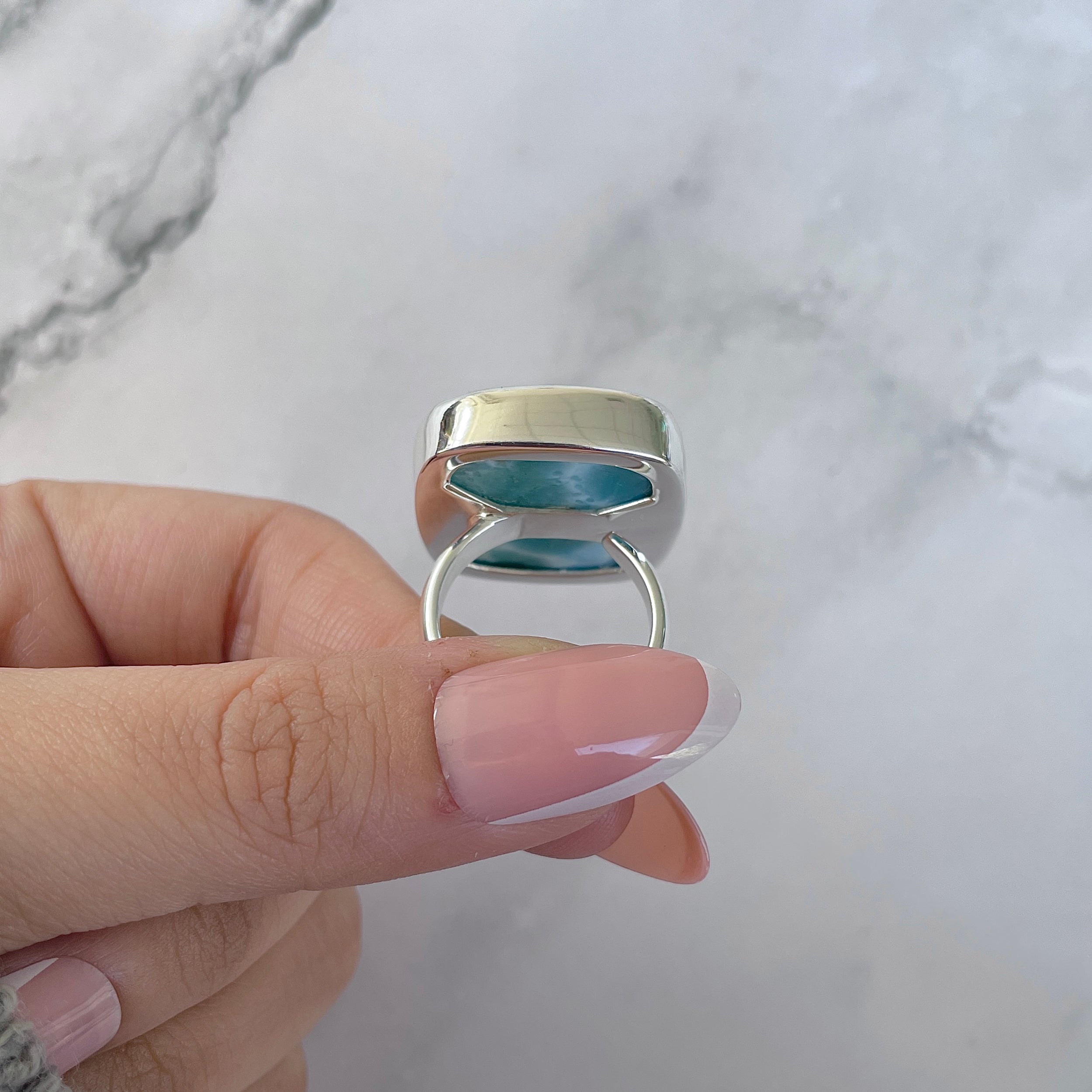 Larimar Adjustable Ring-(LAR-R-1483.)