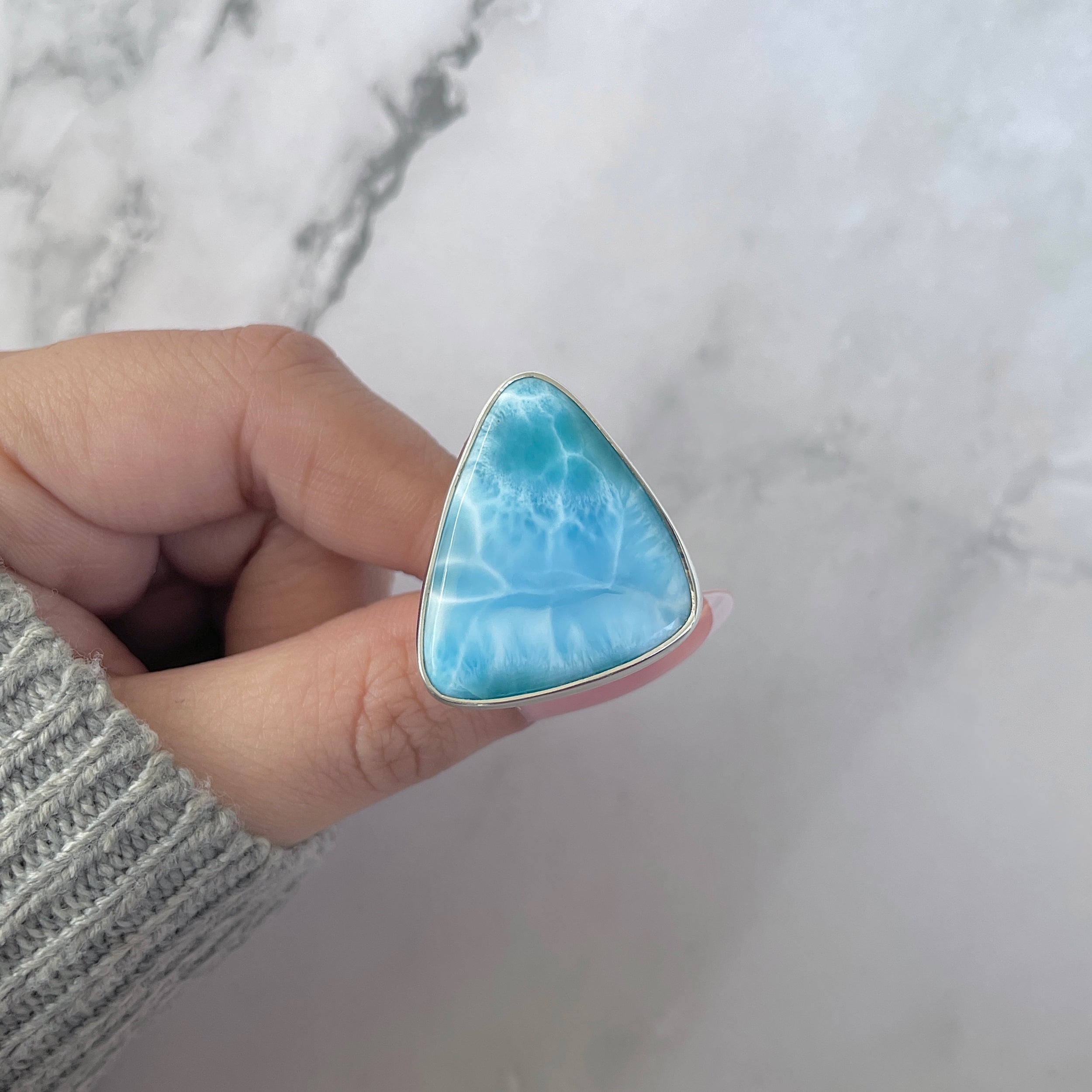 Larimar Adjustable Ring-(LAR-R-1485.)