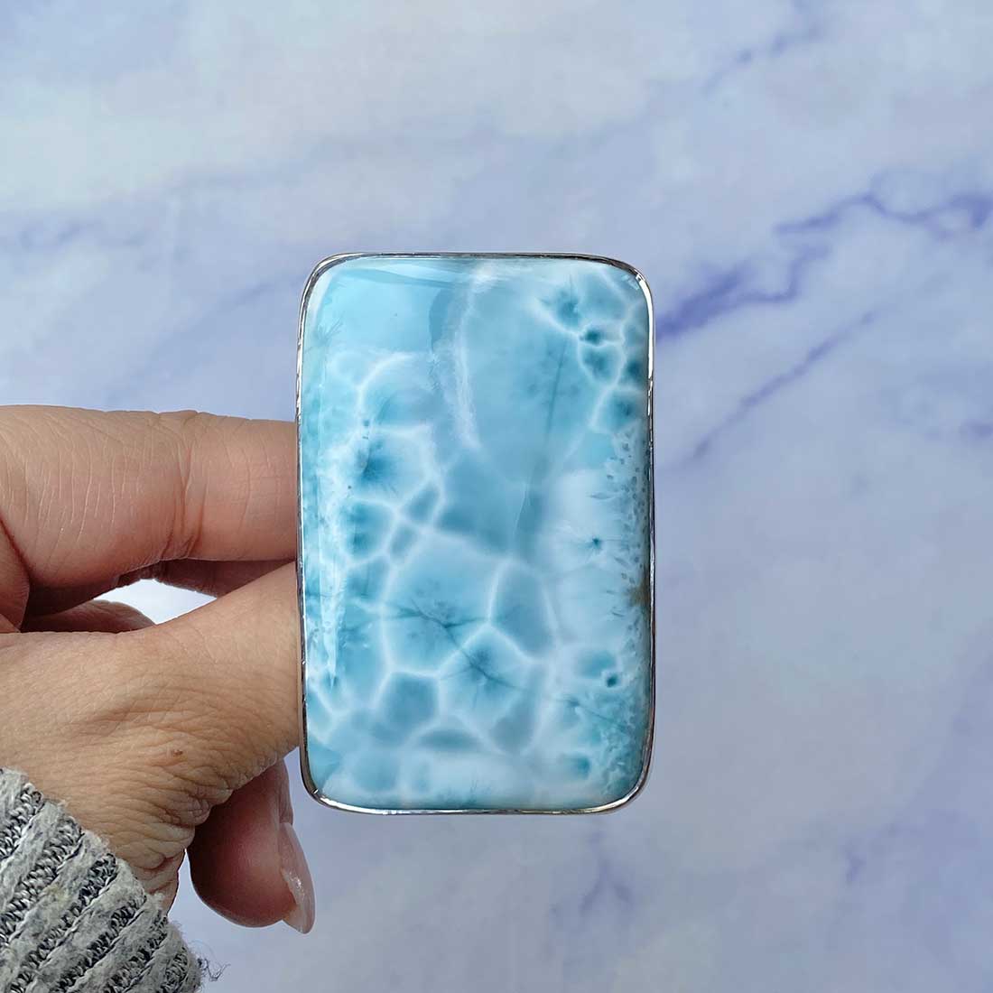 Larimar Adjustable Ring-(LAR-R-149.)