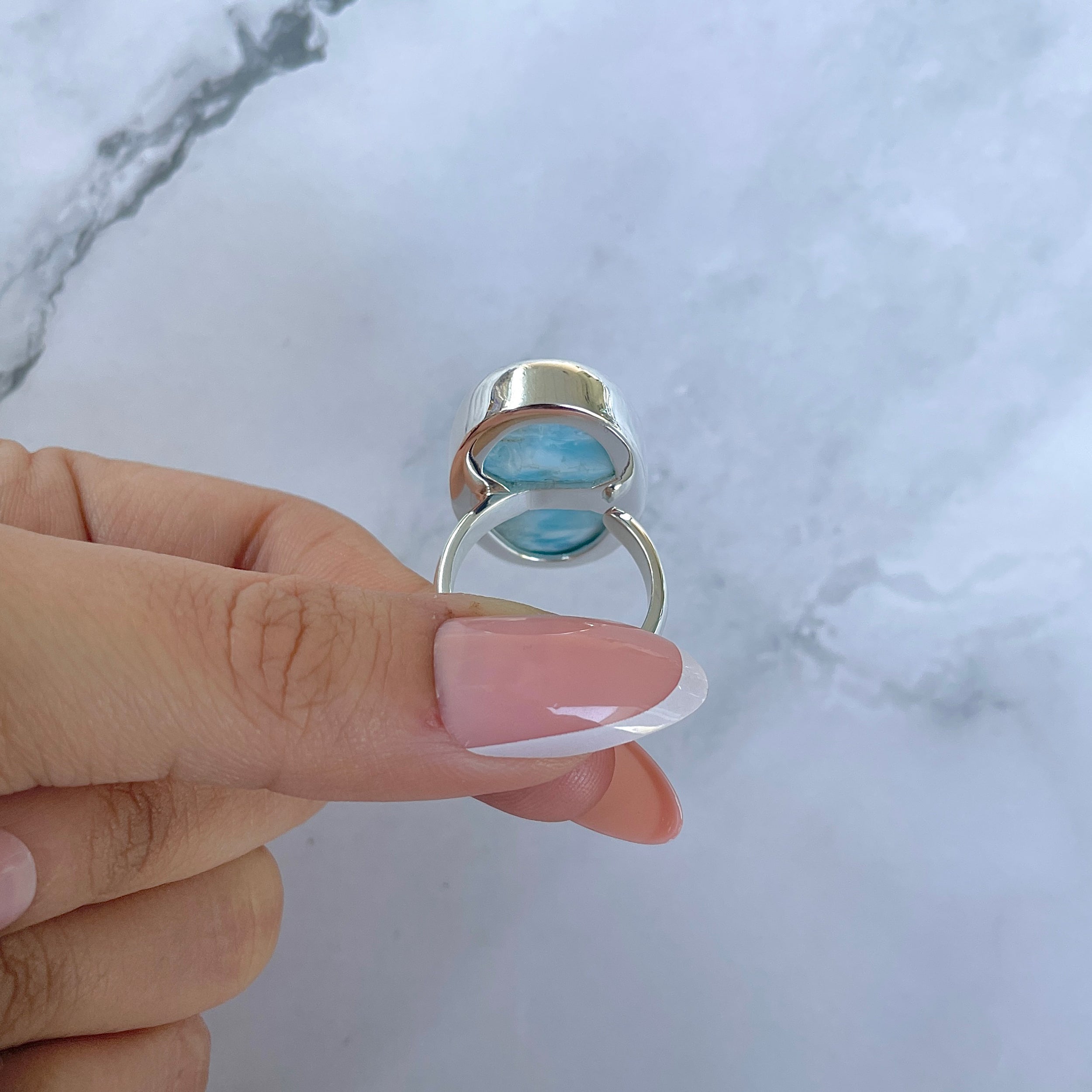 Larimar Adjustable Ring-(LAR-R-1511.)