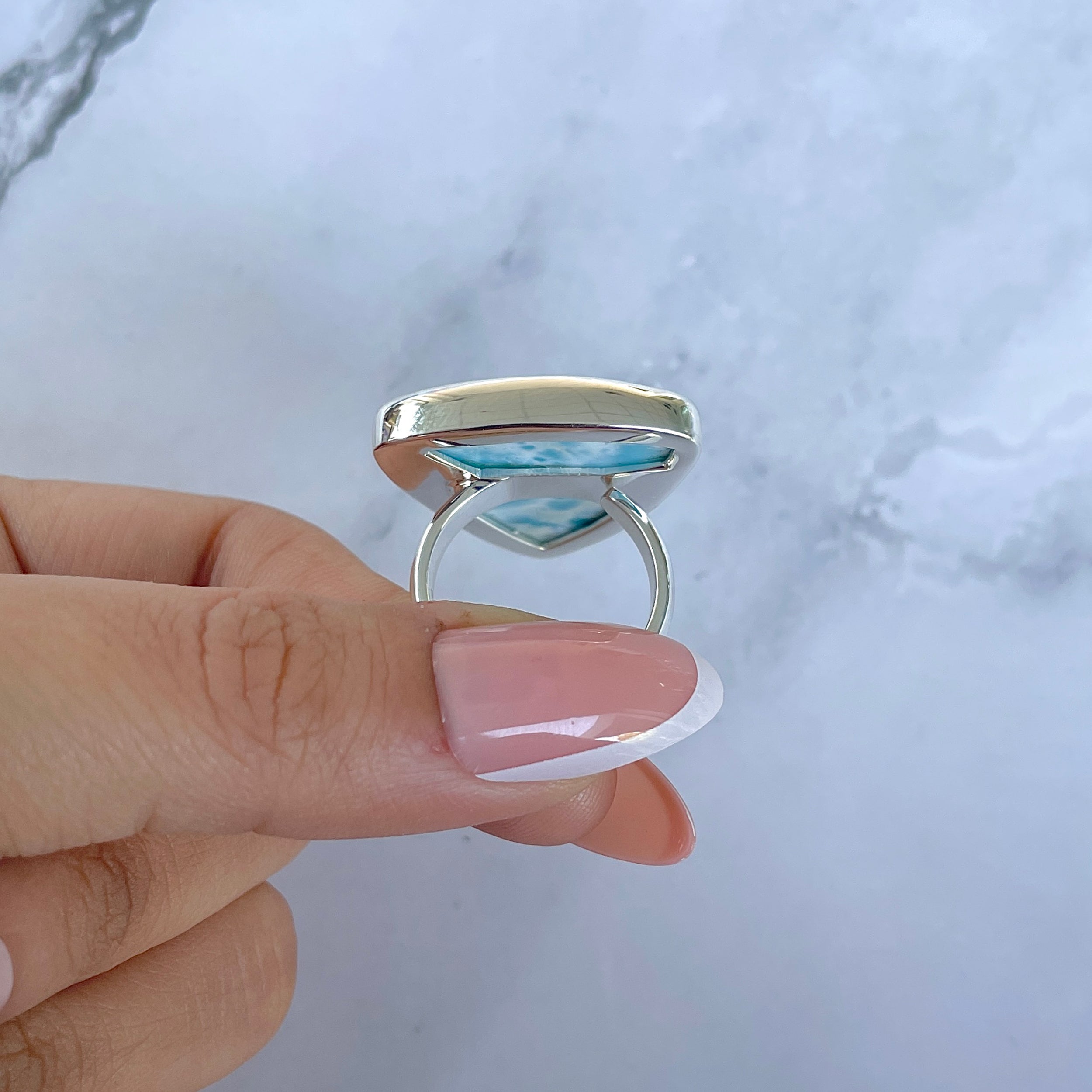 Larimar Adjustable Ring-(LAR-R-1514.)