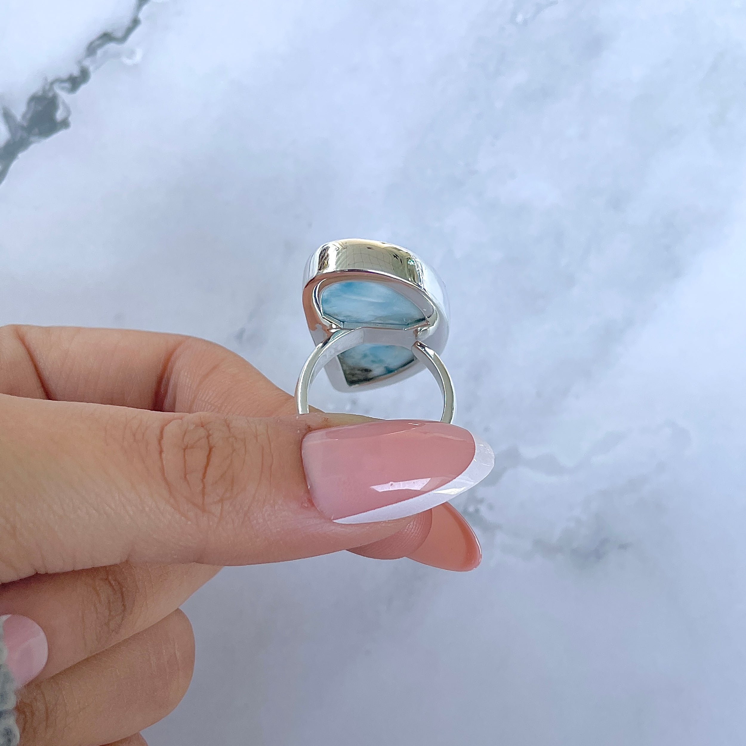 Larimar Adjustable Ring-(LAR-R-1524.)