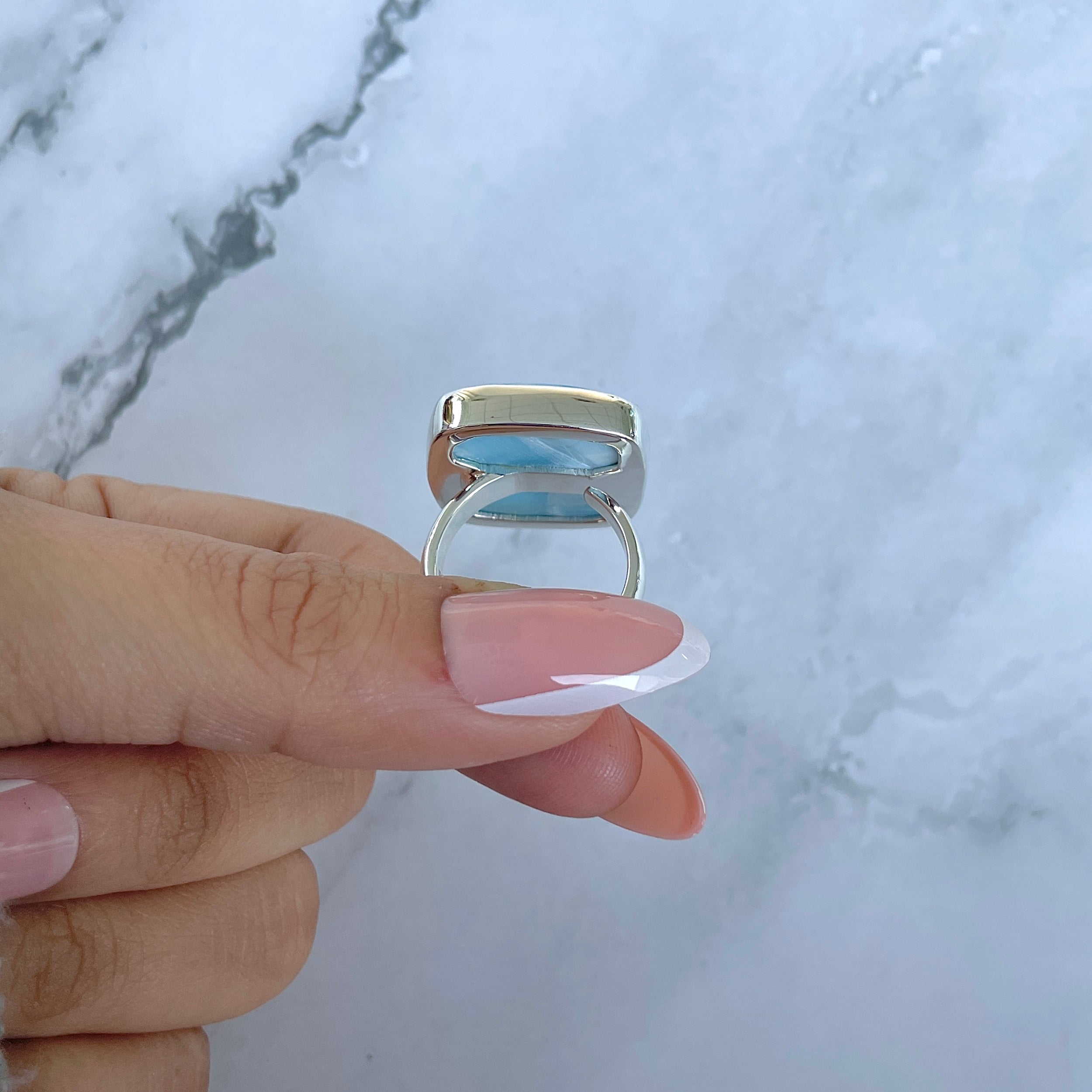 Larimar Adjustable Ring-(LAR-R-1527.)