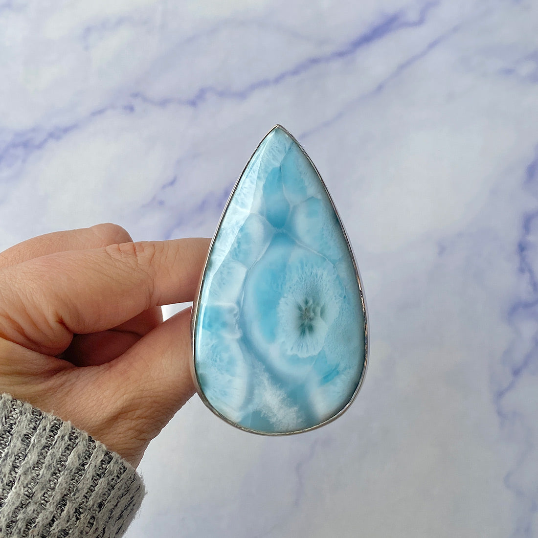 Larimar Adjustable Ring-(LAR-R-153.)