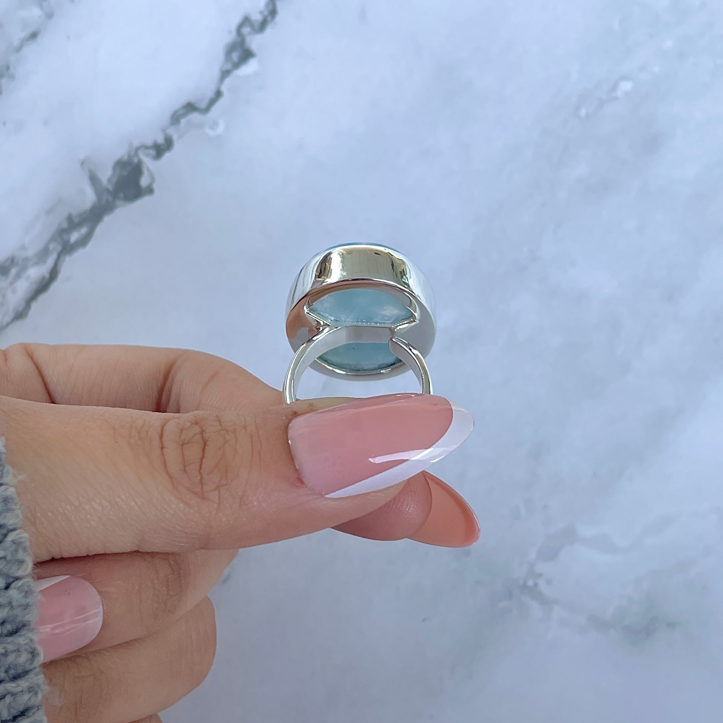 Larimar Adjustable Ring-(LAR-R-1538.)
