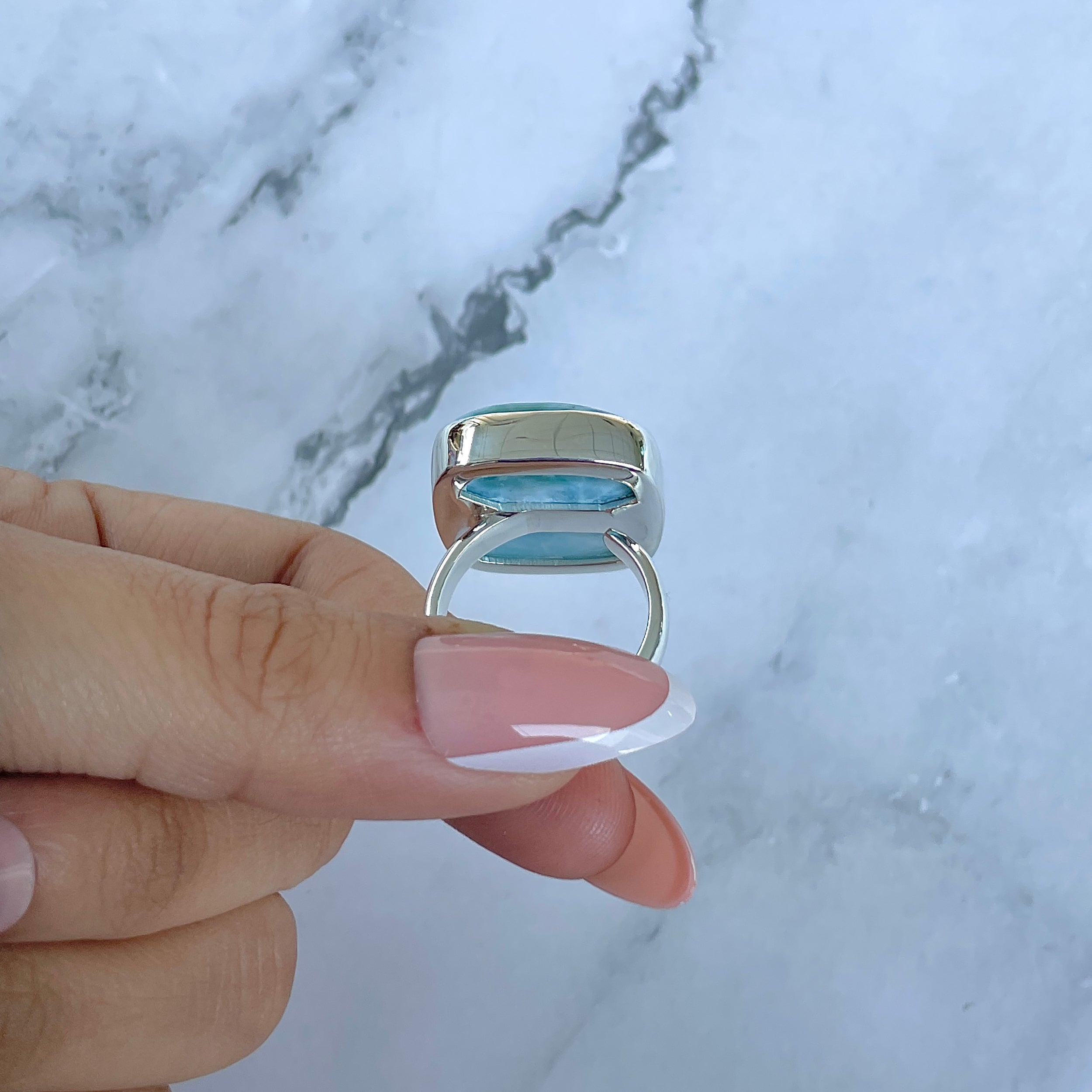Larimar Adjustable Ring-(LAR-R-1540.)