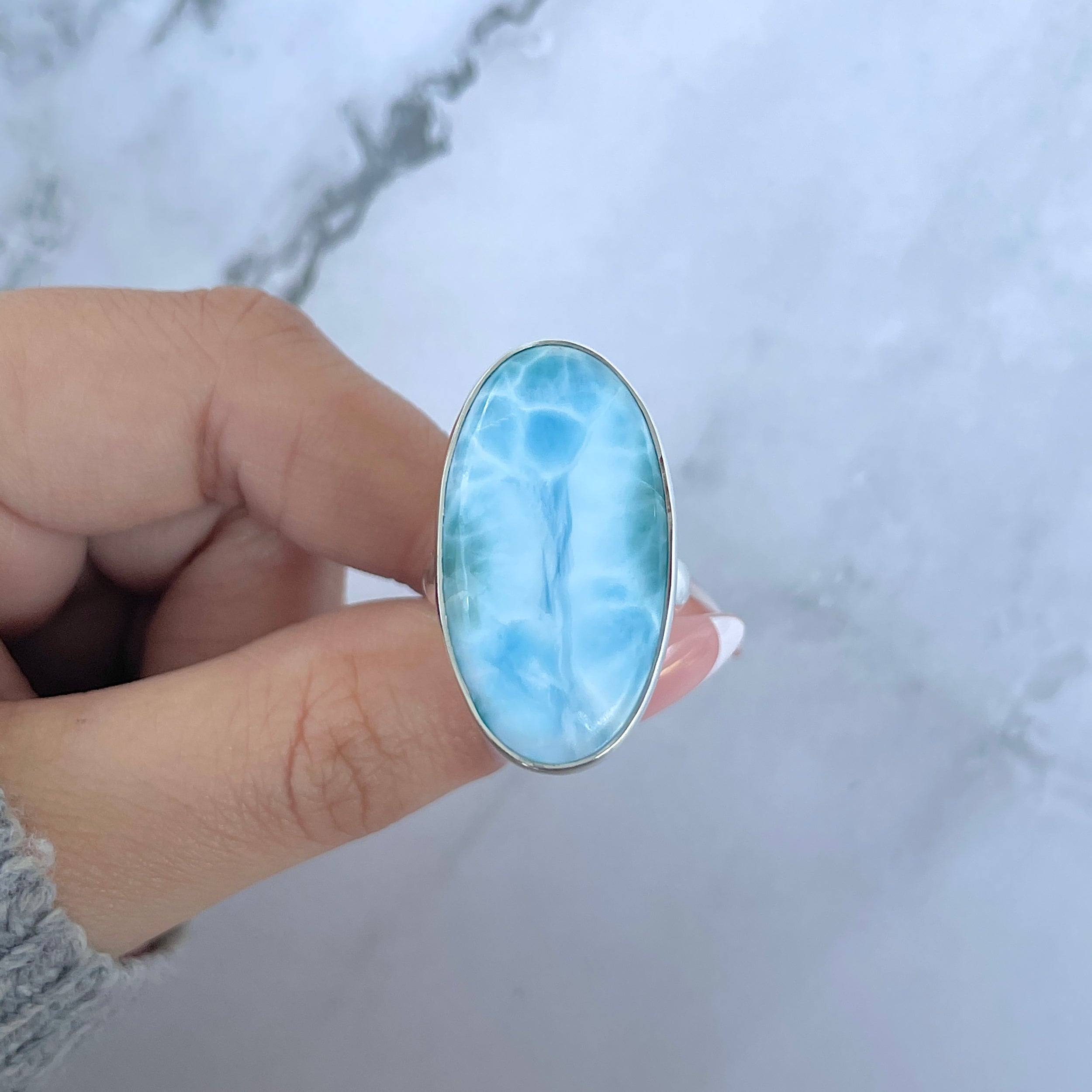 Larimar Adjustable Ring-(LAR-R-1541.)