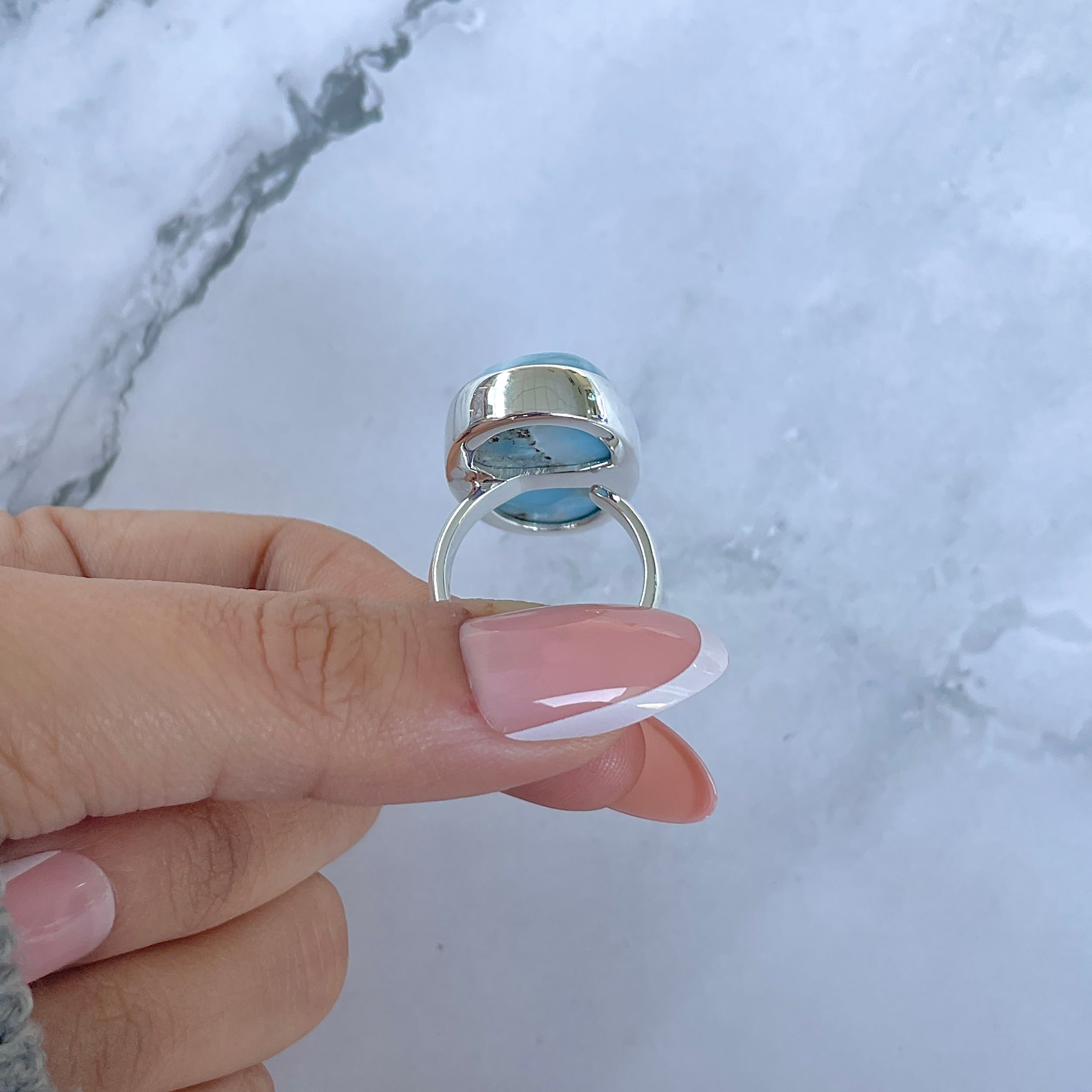 Larimar Adjustable Ring-(LAR-R-1544.)