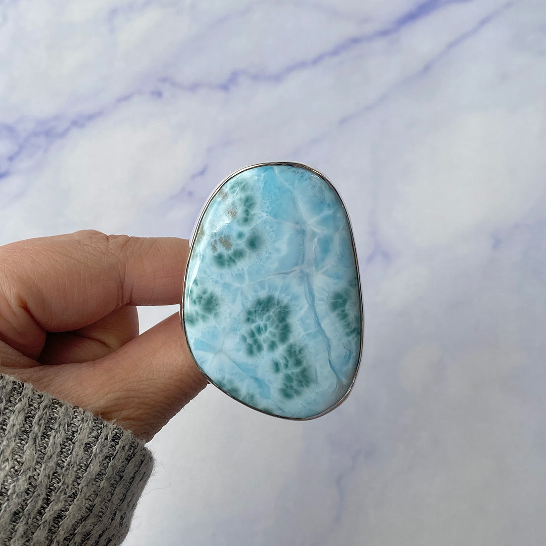 Larimar Adjustable Ring-(LAR-R-155.)