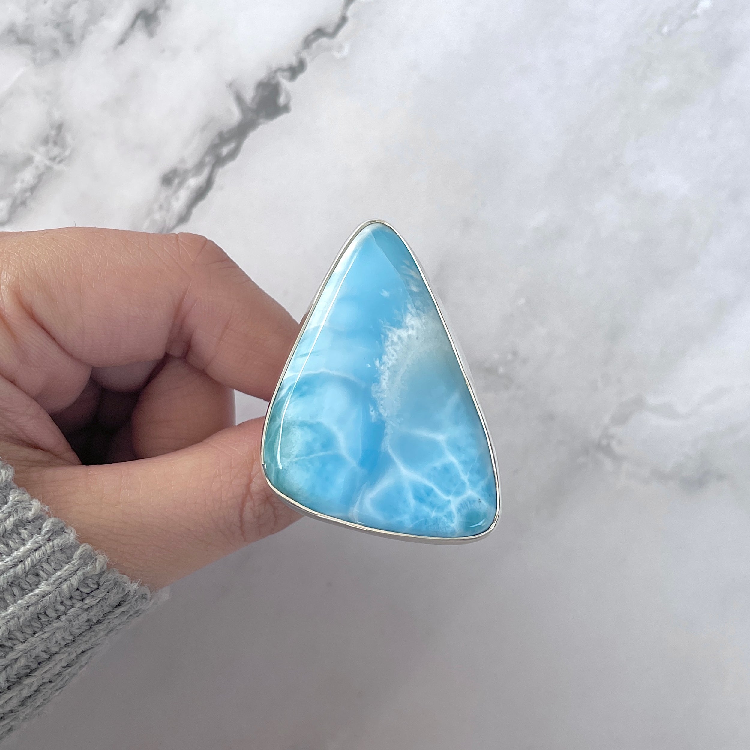 Larimar Adjustable Ring-(LAR-R-1553.)
