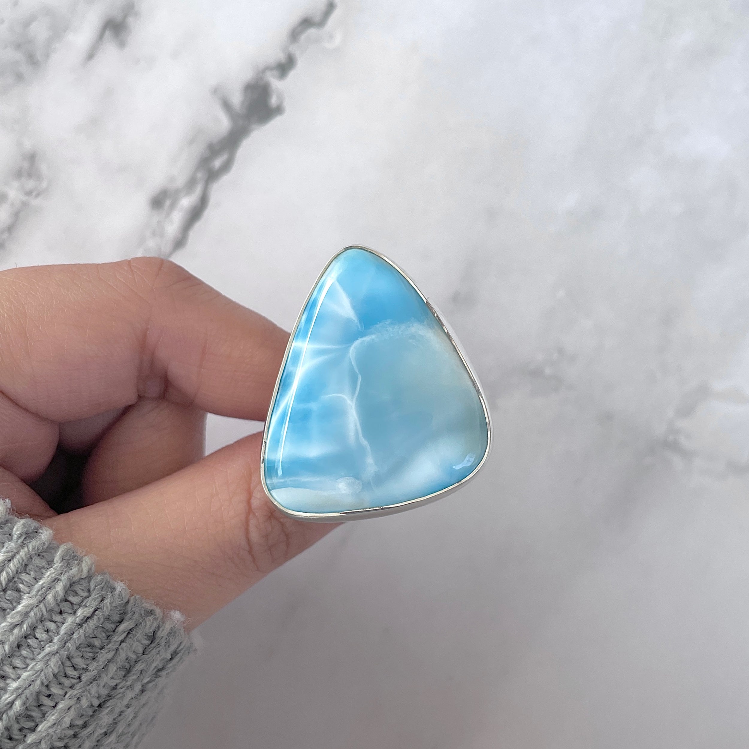 Larimar Adjustable Ring-(LAR-R-1558.)