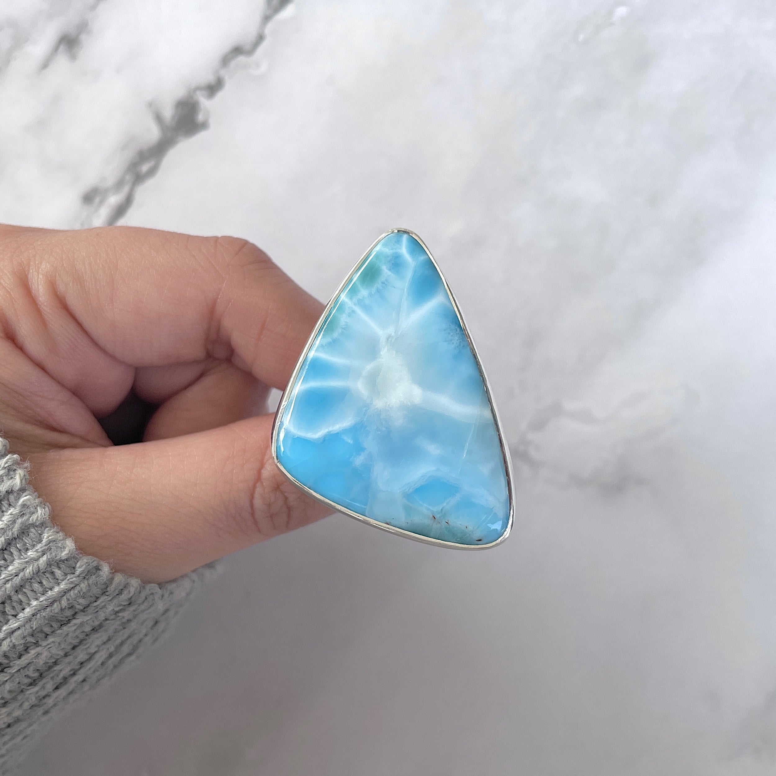Larimar Adjustable Ring-(LAR-R-1560.)