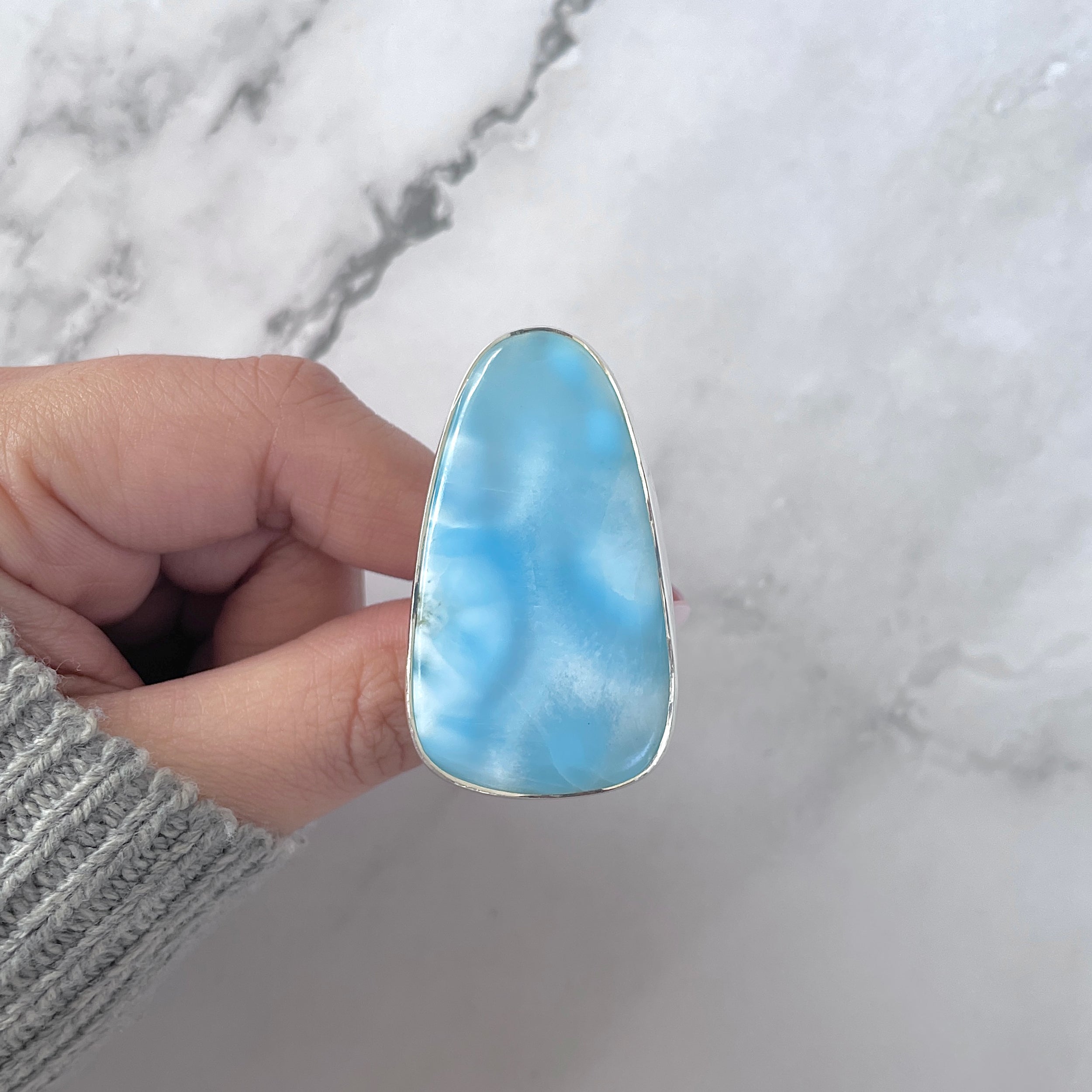 Larimar Adjustable Ring-(LAR-R-1561.)