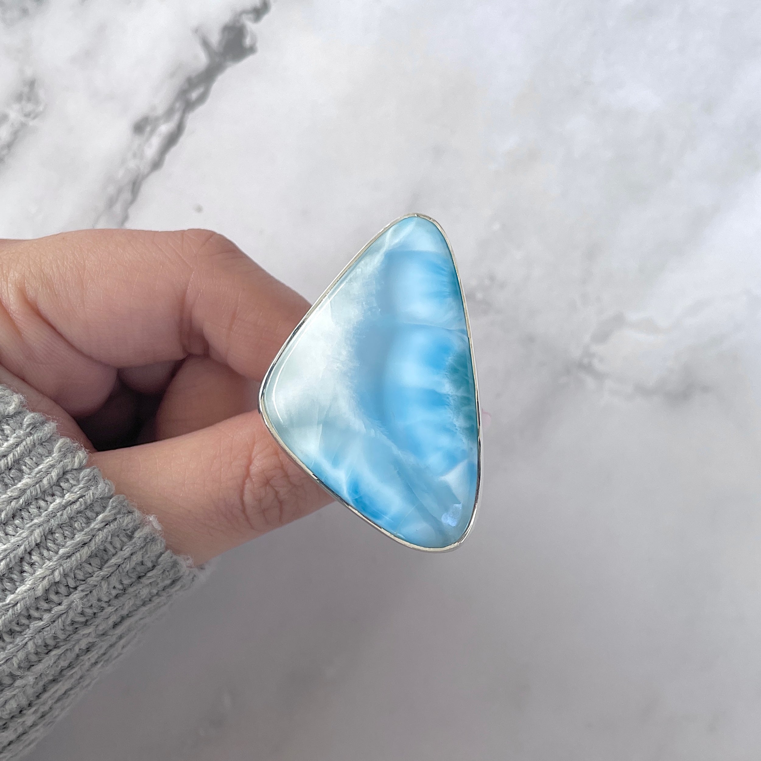 Larimar Adjustable Ring-(LAR-R-1563.)