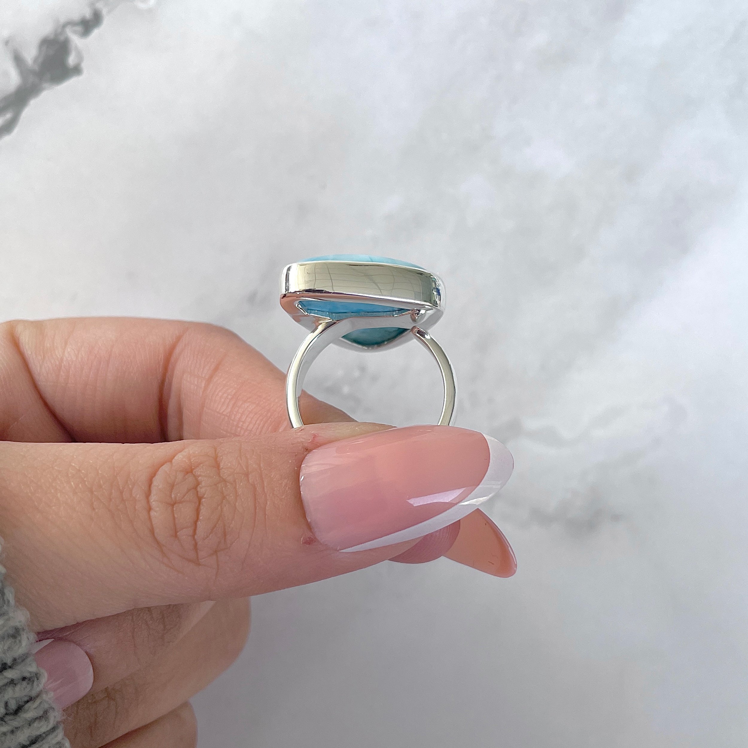 Larimar Adjustable Ring-(LAR-R-1567.)