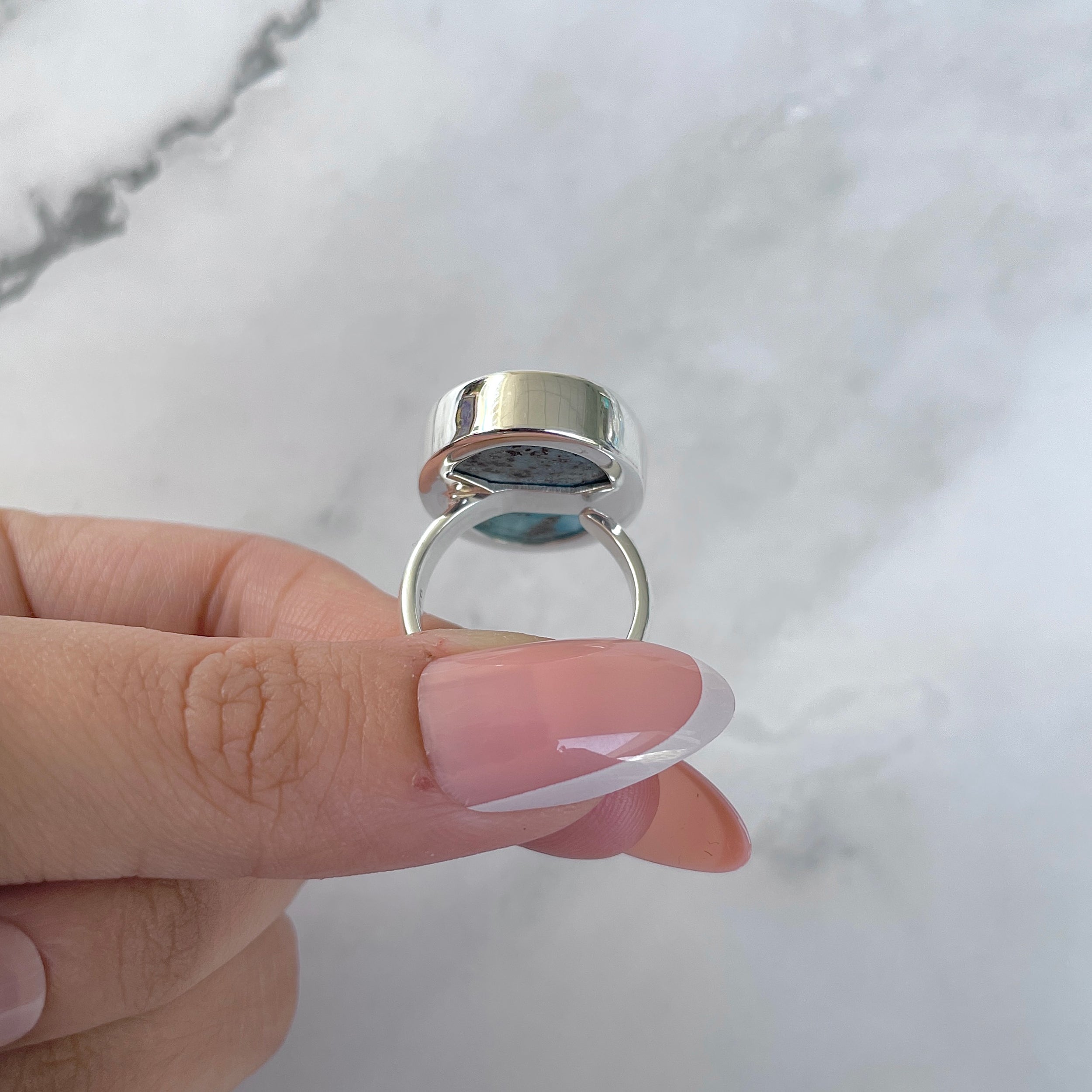 Larimar Adjustable Ring-(LAR-R-1569.)