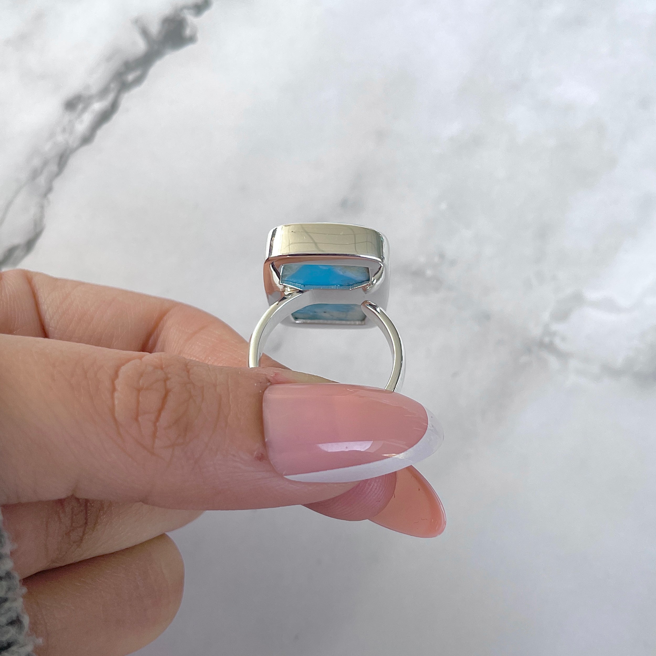 Larimar Adjustable Ring-(LAR-R-1575.)