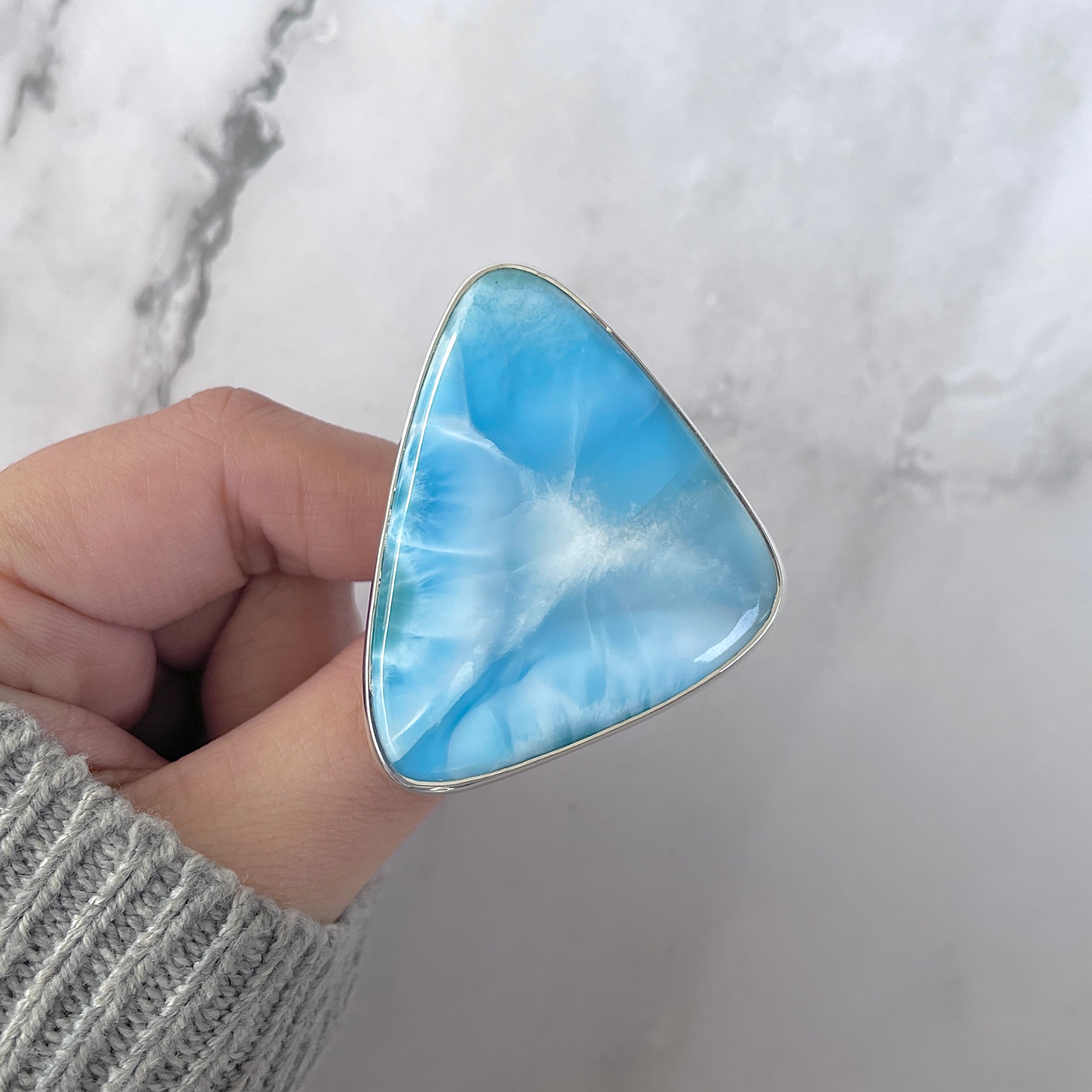 Larimar Adjustable Ring-(LAR-R-1577.)