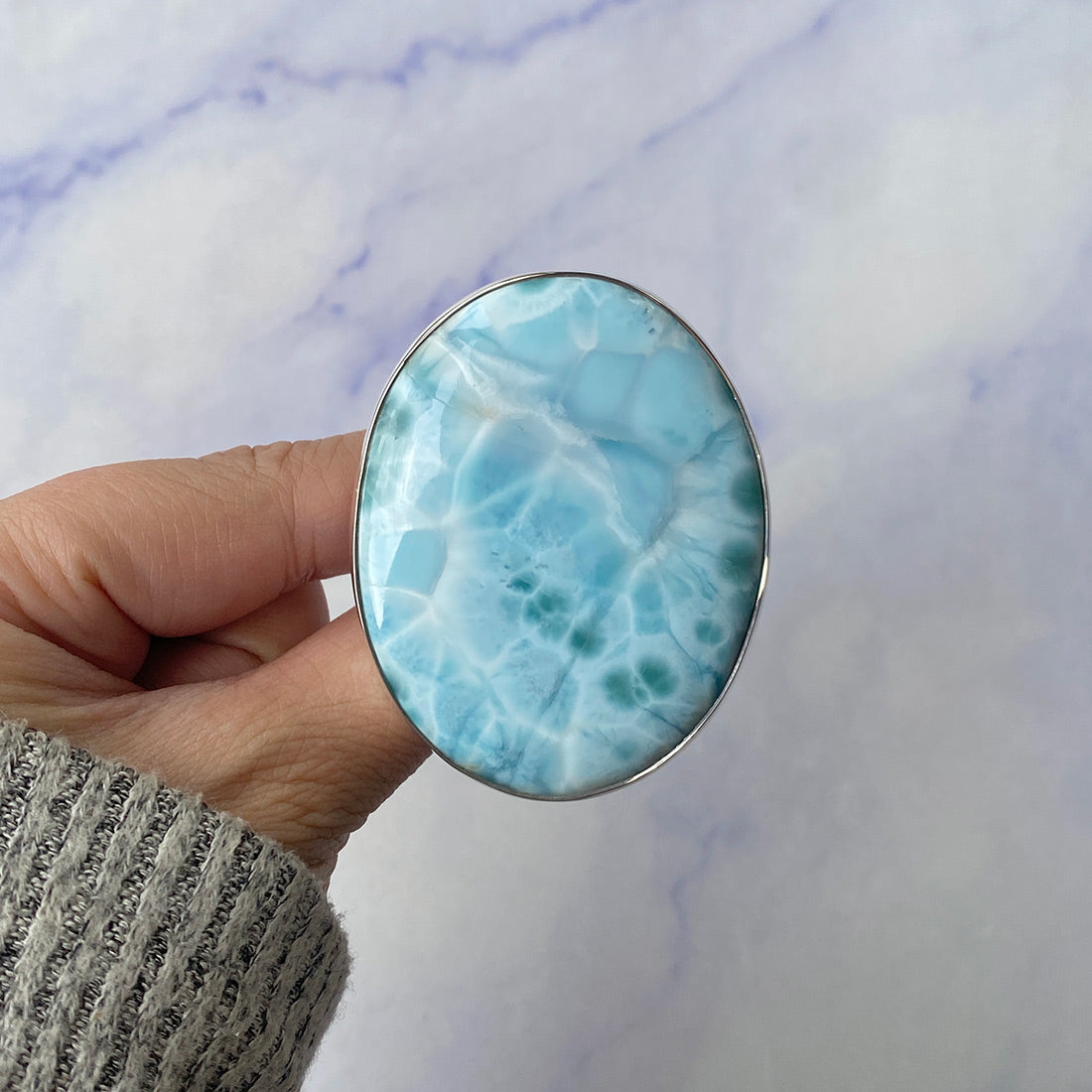 Larimar Adjustable Ring-(LAR-R-158.)