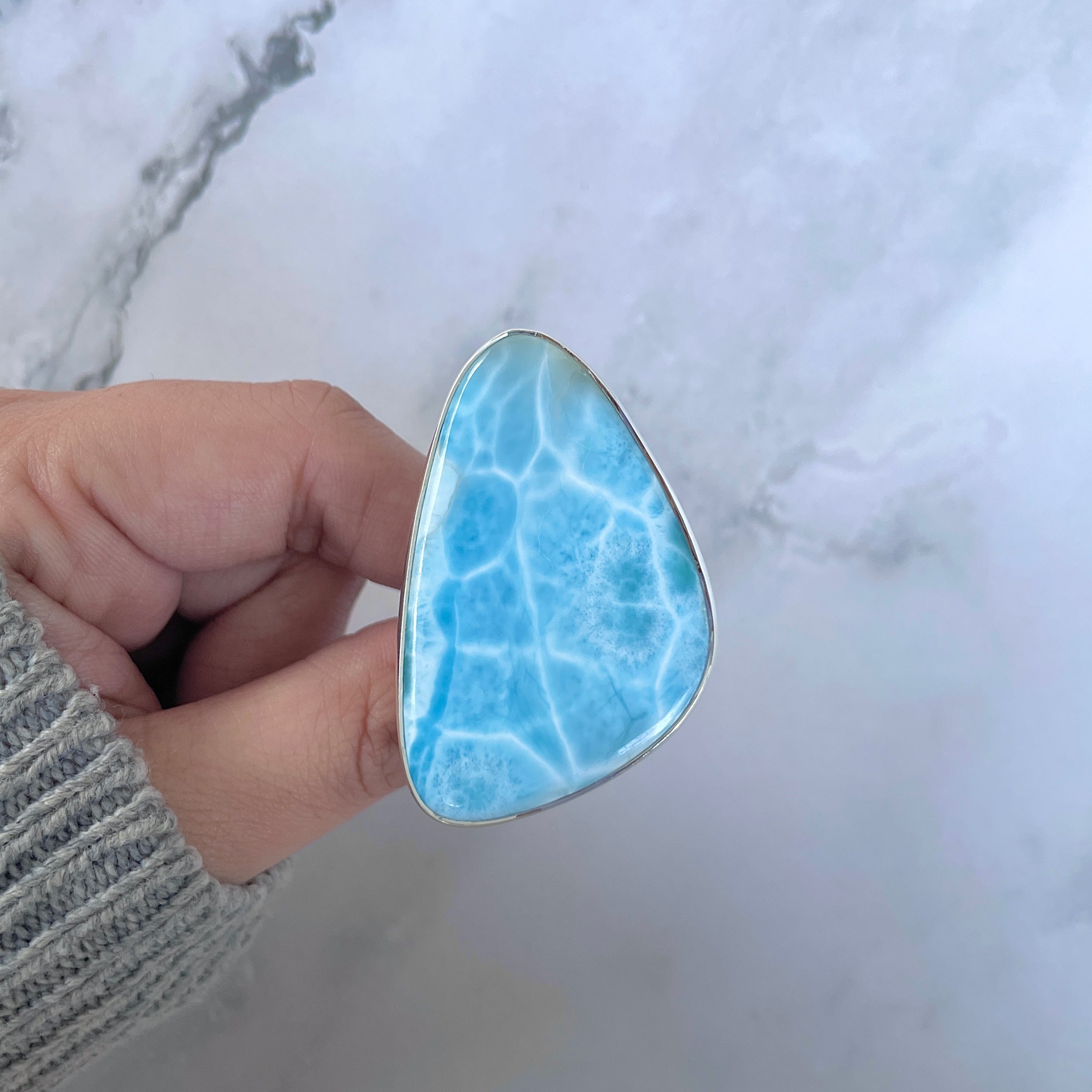 Larimar Adjustable Ring-(LAR-R-1599.)