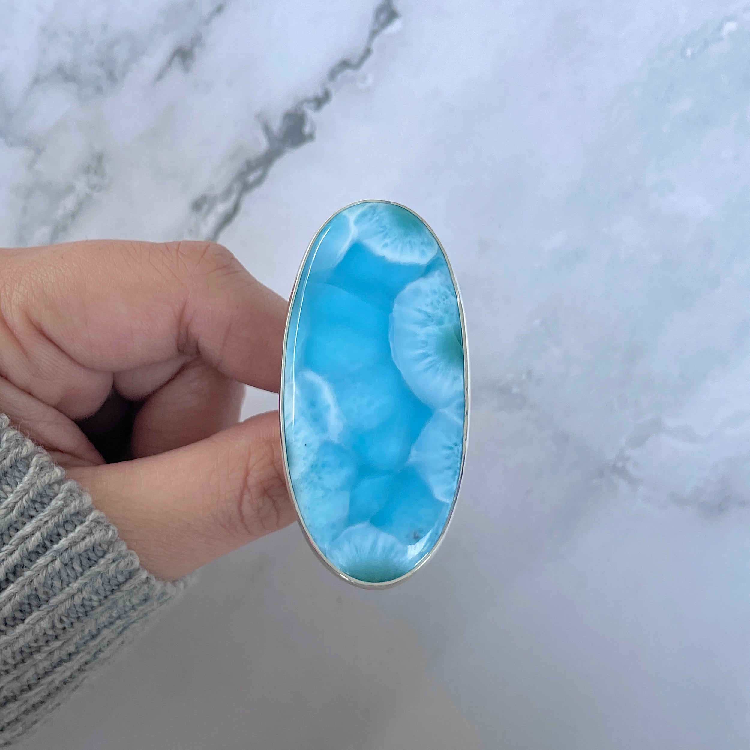 Larimar Adjustable Ring-(LAR-R-1603.)
